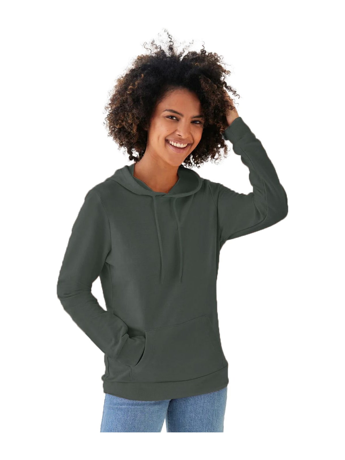 Γυναικείο Φούτερ French Terry WW04W B & C Millennial Khaki