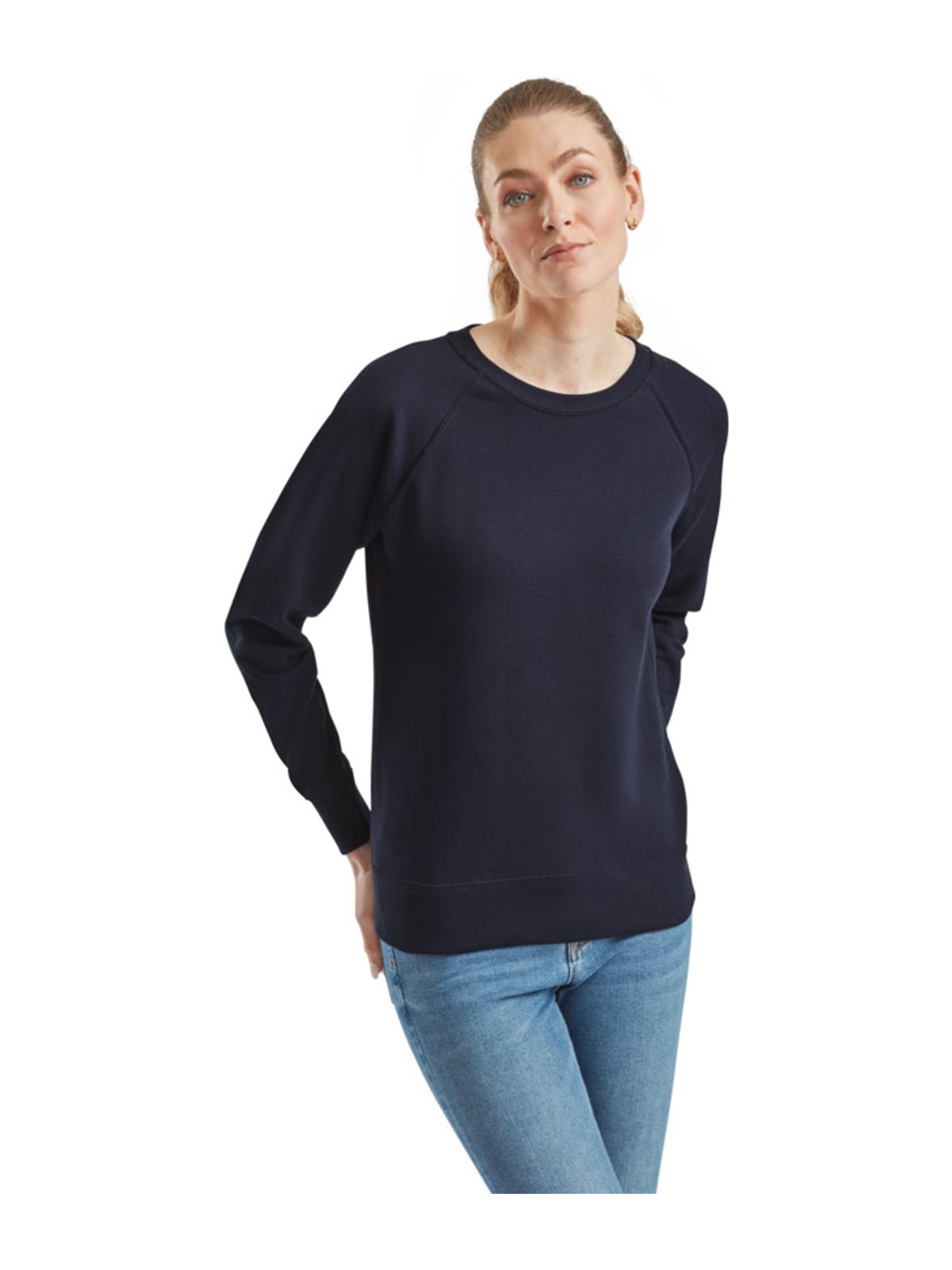 Γυναικείο Φούτερ Raglan 62-146-0 Fruit of the Loom Deep Navy