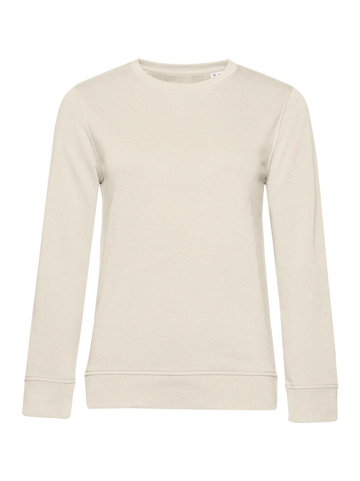 Γυναικείο Φούτερ WW32B B & C Organic Crew Neck French Terry Off White