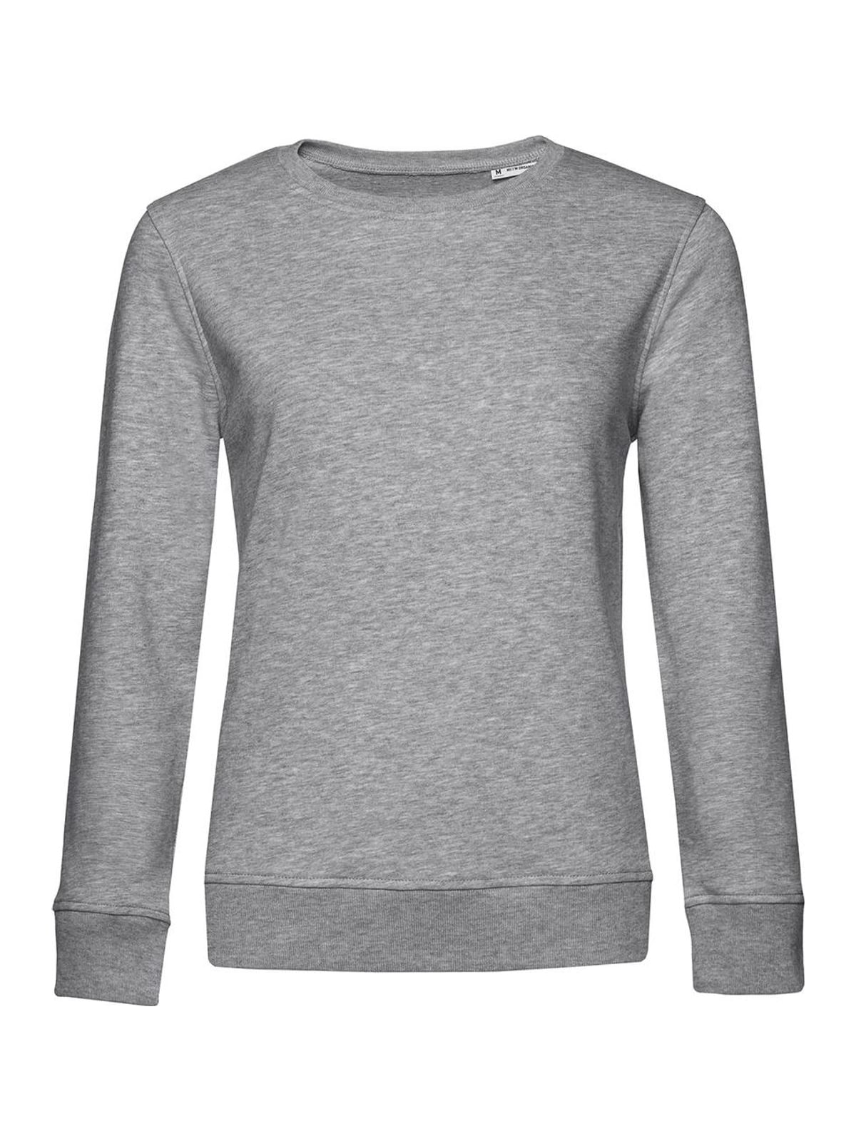 Γυναικείο Φούτερ WW32B B & C Organic Crew Neck French Terry Heather Grey