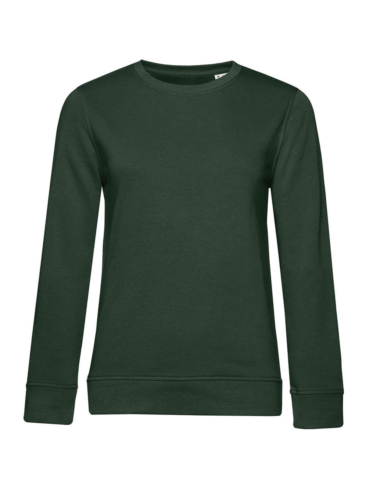 Γυναικείο Φούτερ WW32B B & C Organic Crew Neck French Terry Forest Green