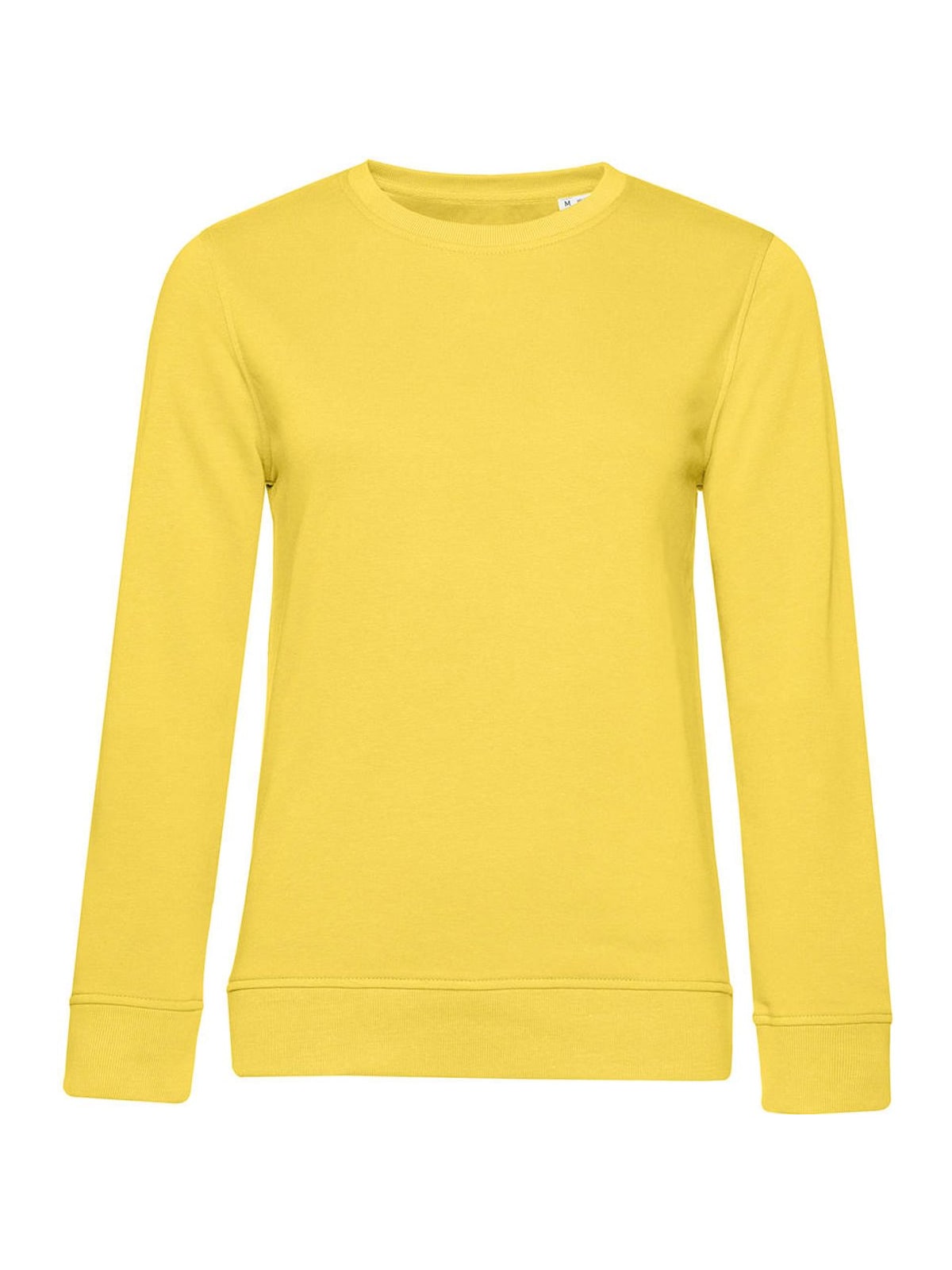 Γυναικείο Φούτερ WW32B B & C Organic Crew Neck French Terry Yellow Fizz