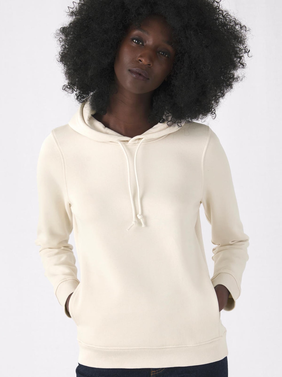 Γυναικείο Φούτερ WW34B B & C Organic Crewneck Off White