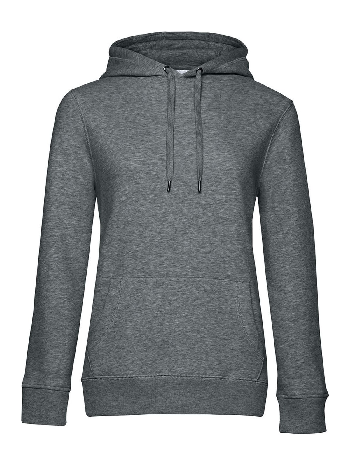 Γυναικείο Φούτερ με Κουκούλα WW02Q B & C Heather Mid Grey