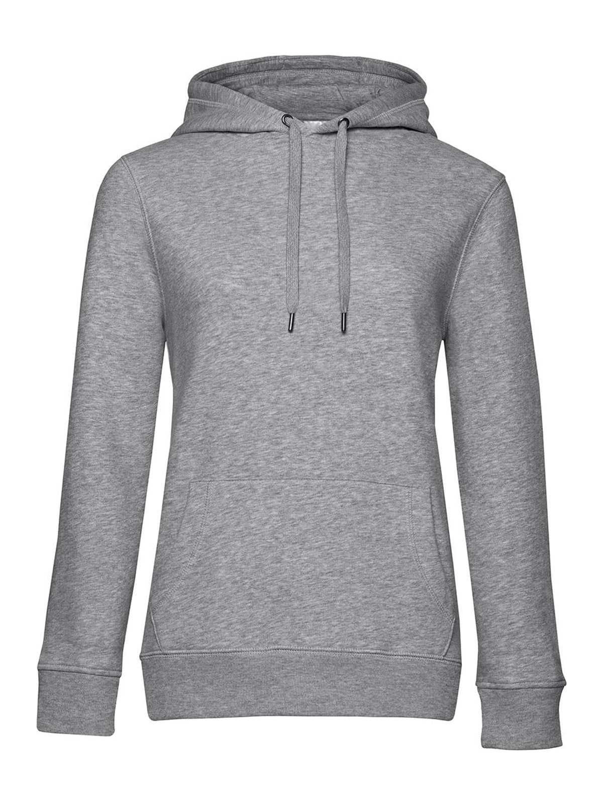 Γυναικείο Φούτερ με Κουκούλα WW02Q B & C Heather Grey