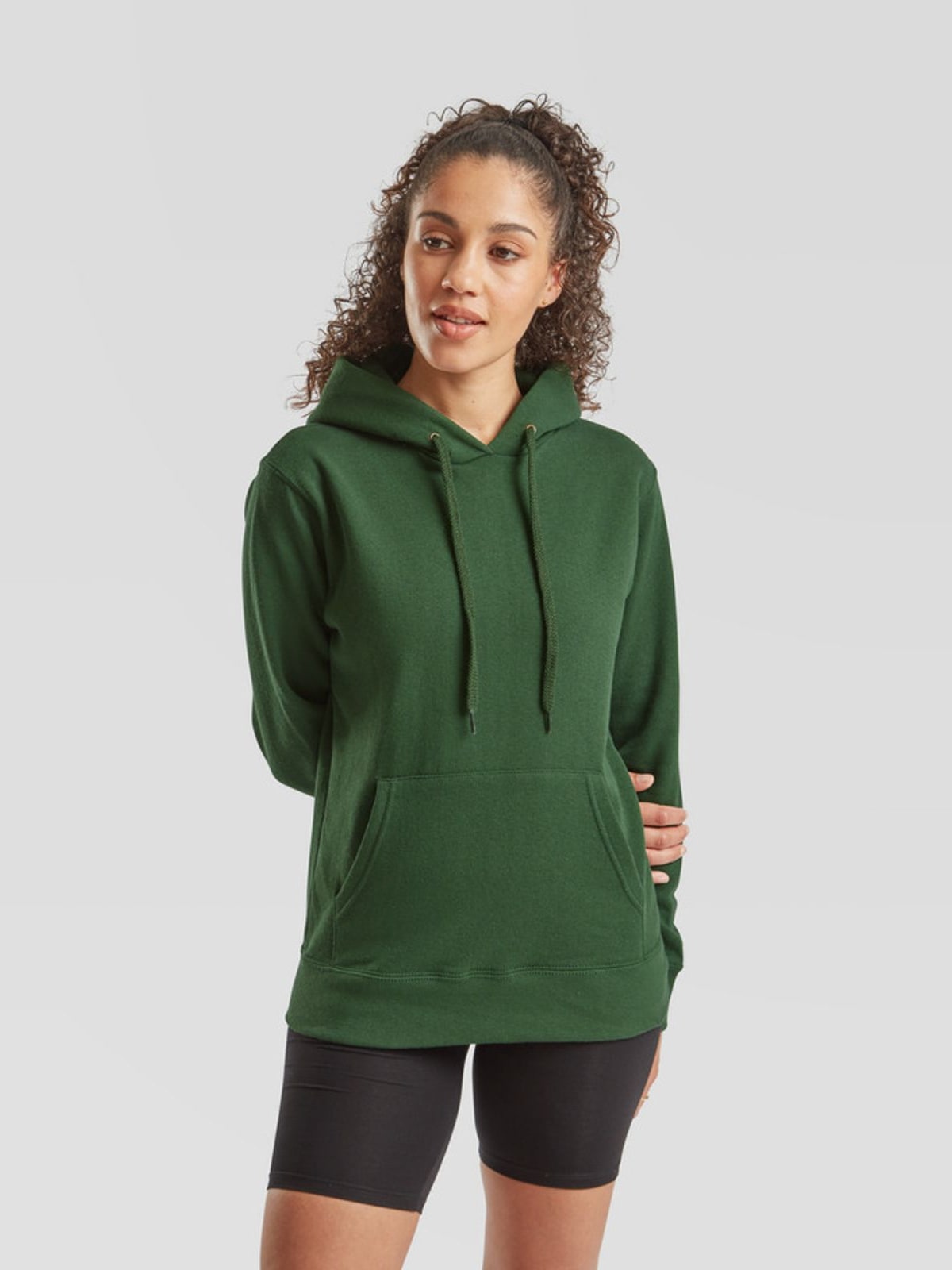 Γυναικείο Φούτερ με Κουκούλα 62-038-0 Fruit of the Loom Bottle Green