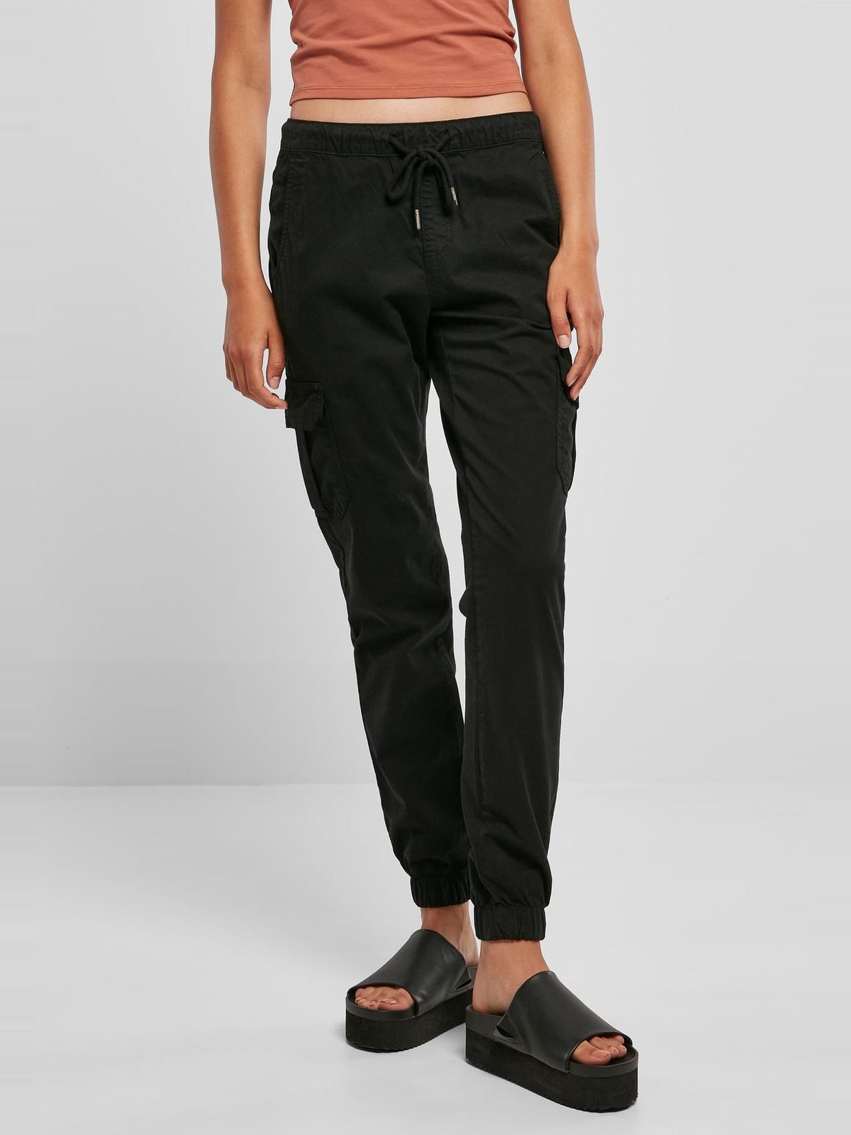 Γυναικείο Παντελόνι Cargo Jogger TB3626 Urban Classics Black