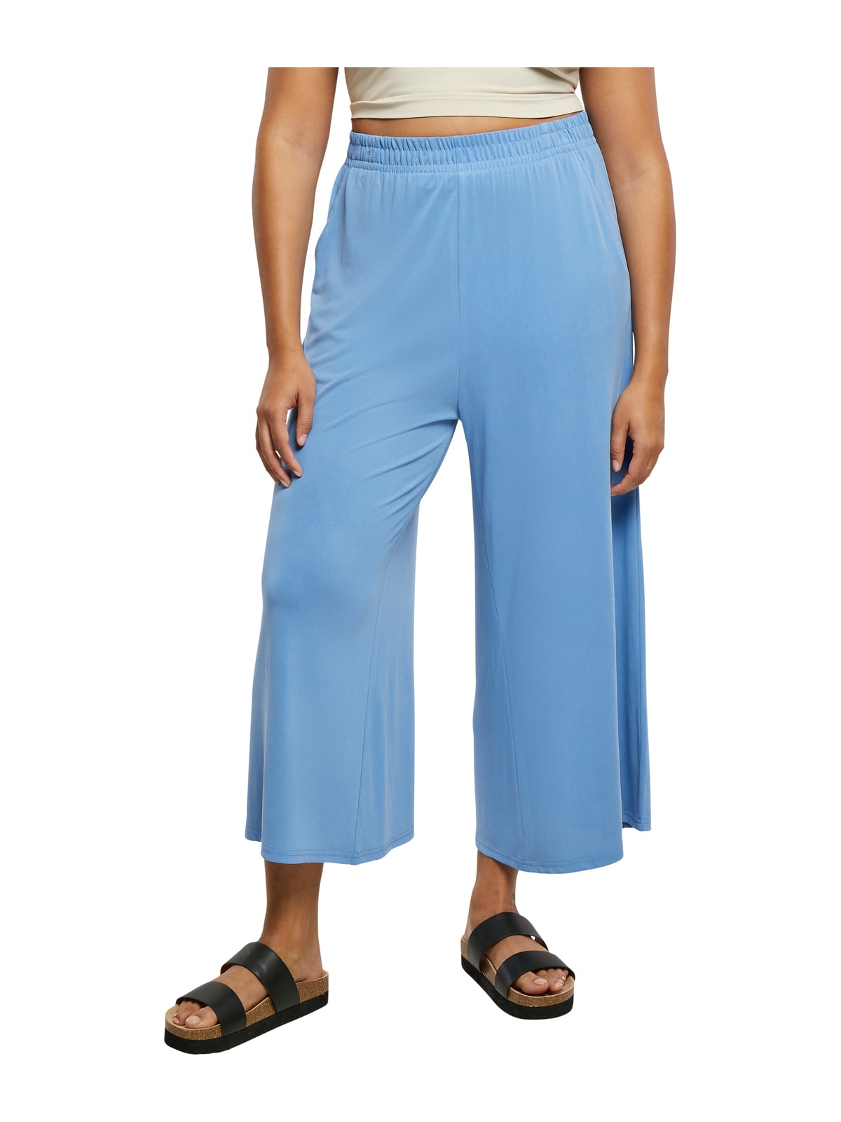 Γυναικεία Παντελόνα Culotte TB2597 Urban Classics Black horizonblue