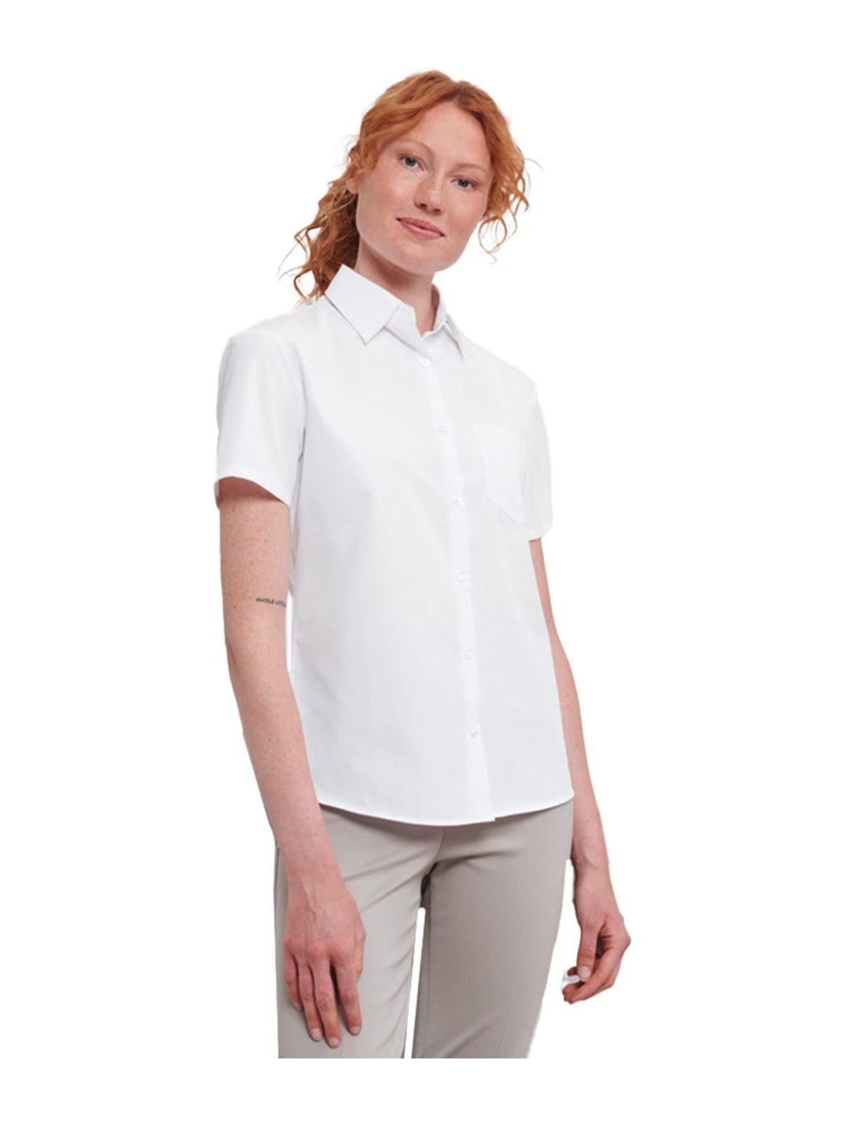 Γυναικείο Πουκάμισο R-935F-0 Russell 110 gsm White