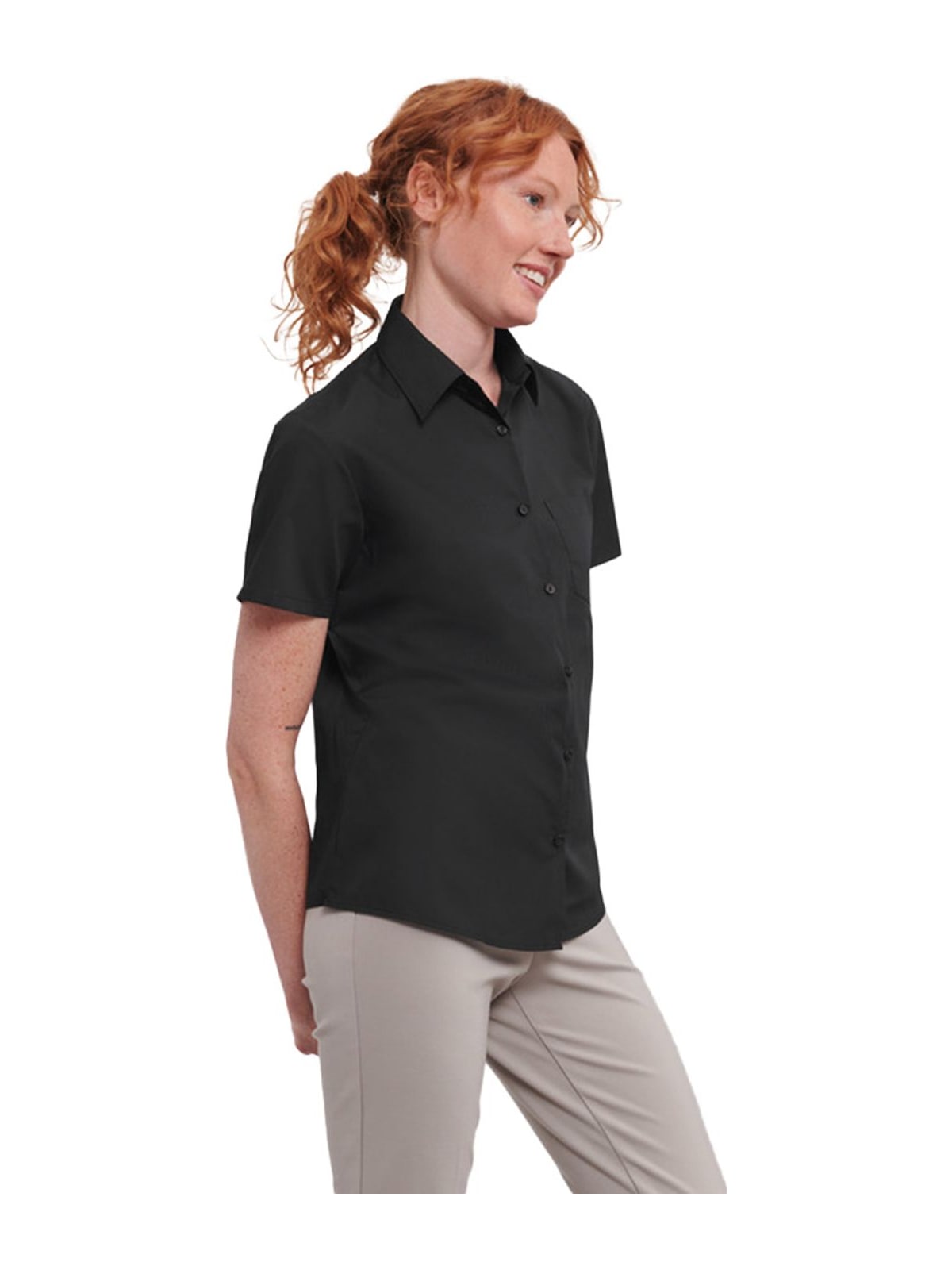 Γυναικείο Πουκάμισο R-935F-0 Russell 110 gsm Black