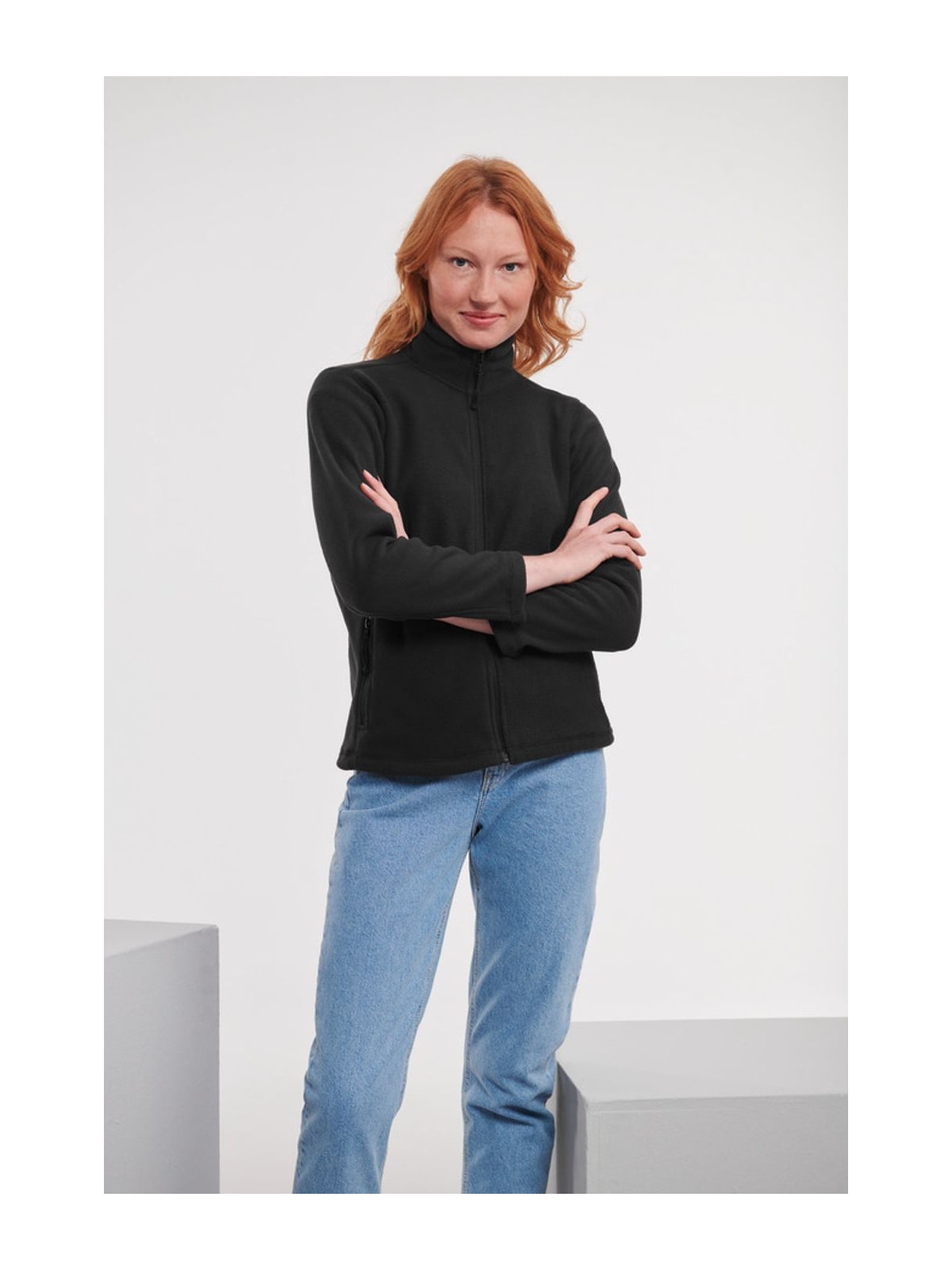 Γυναικεία Ζακέτα Fleece R-870F-0 Russell Full Zip Black