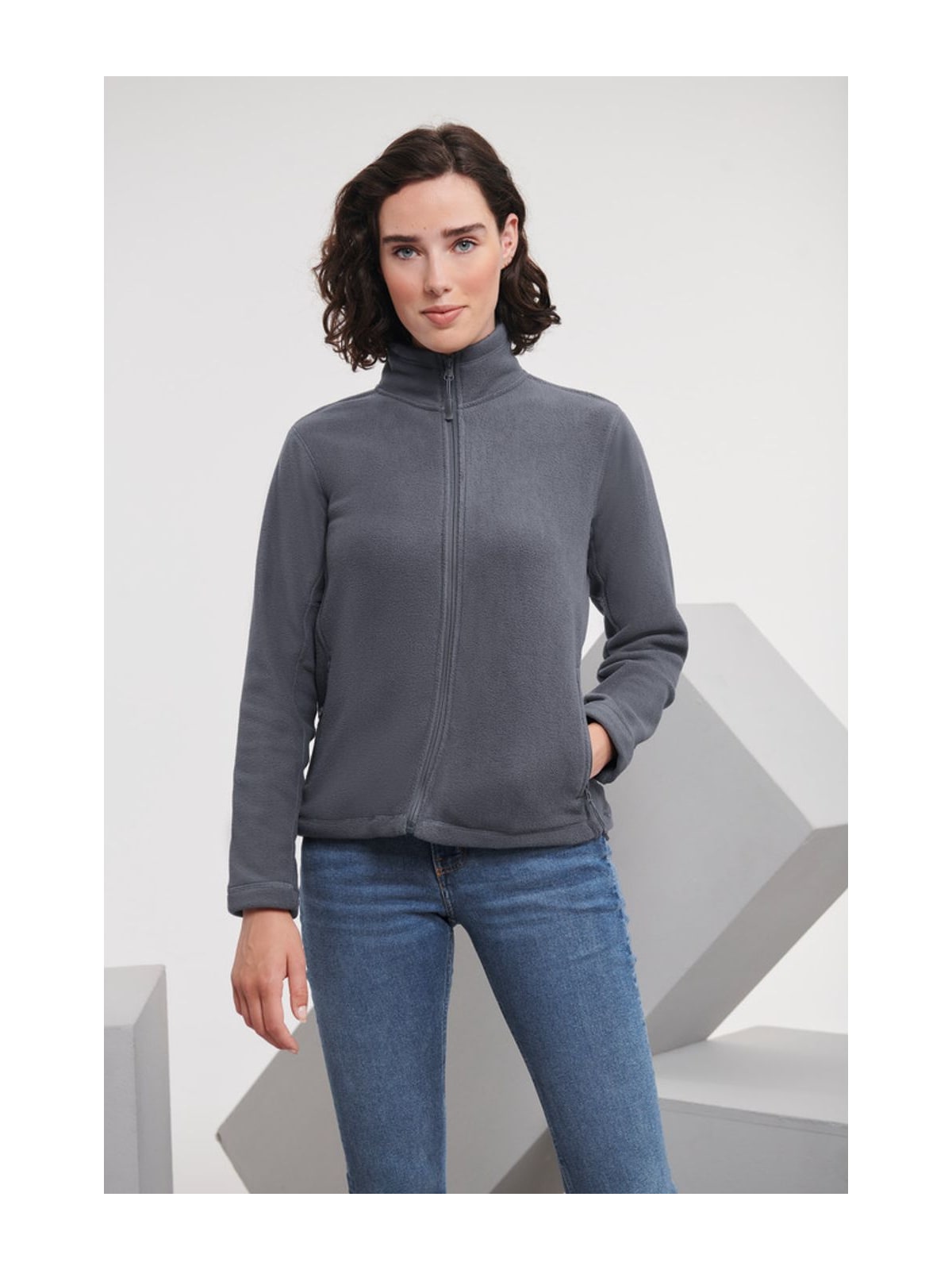 Γυναικεία Ζακέτα Fleece R-870F-0 Russell Full Zip Convoy Grey
