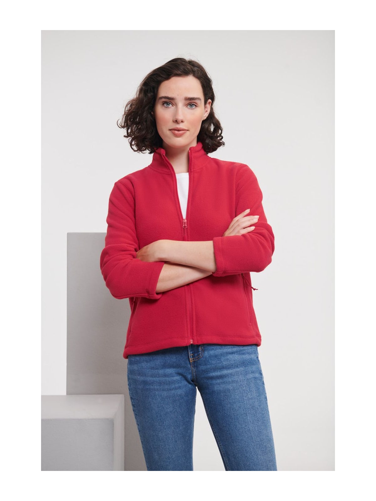 Γυναικεία Ζακέτα Fleece R-870F-0 Russell Full Zip Classic Red