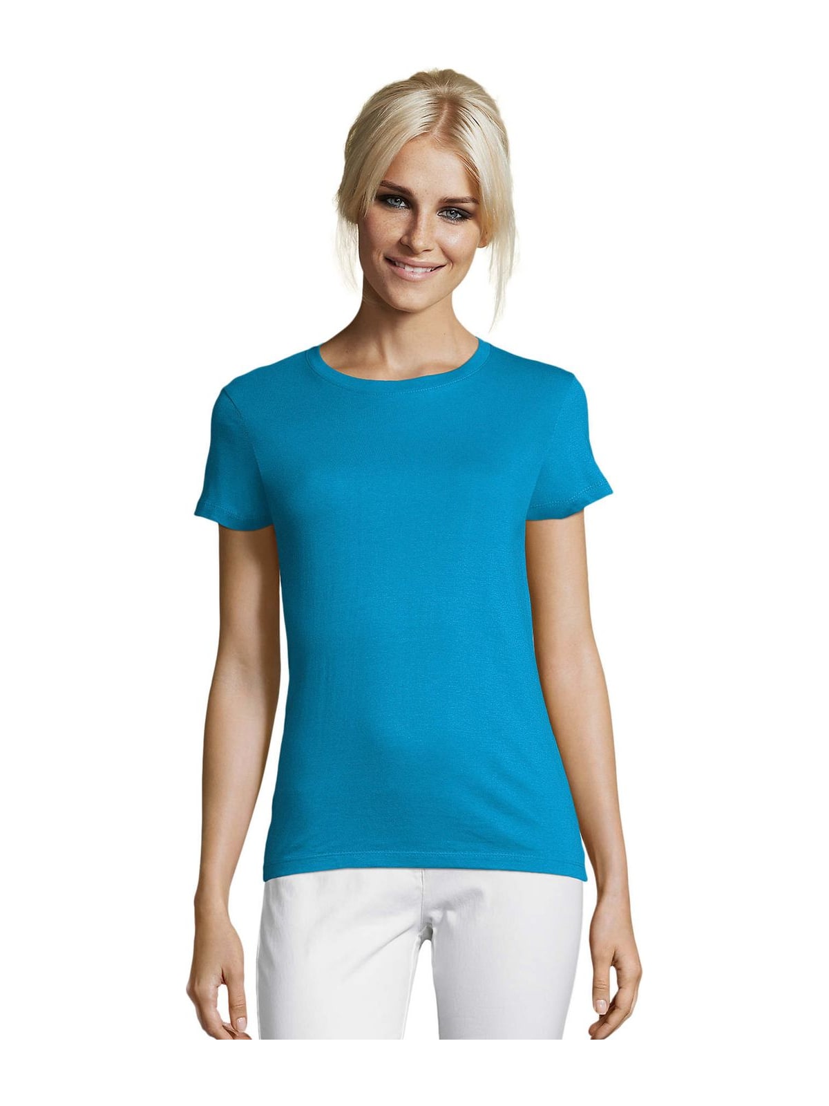 Γυναικείο T-shirt 01825 SOL'S Regent Women Aqua