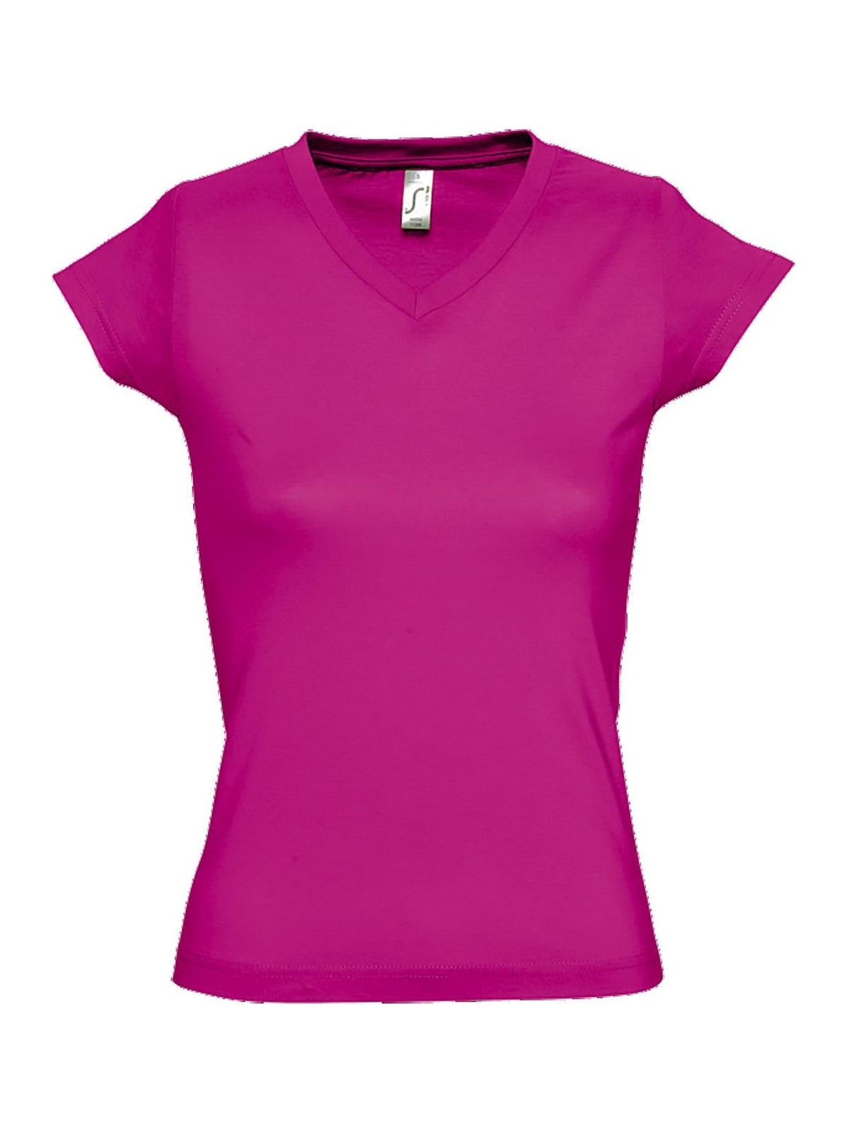 Γυναικείο T-shirt με Λαιμόκοψη V 11388 SOL'S Moon Fuchsia