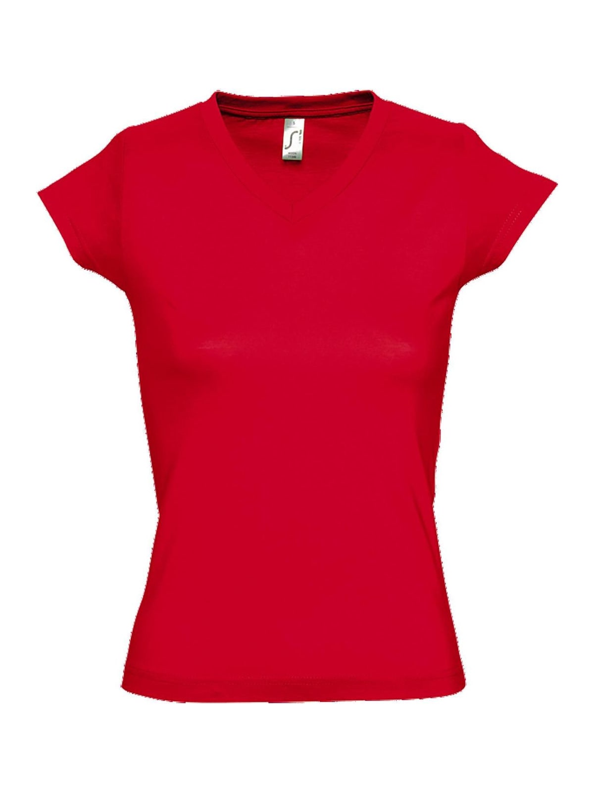 Γυναικείο T-shirt με Λαιμόκοψη V 11388 SOL'S Moon Red