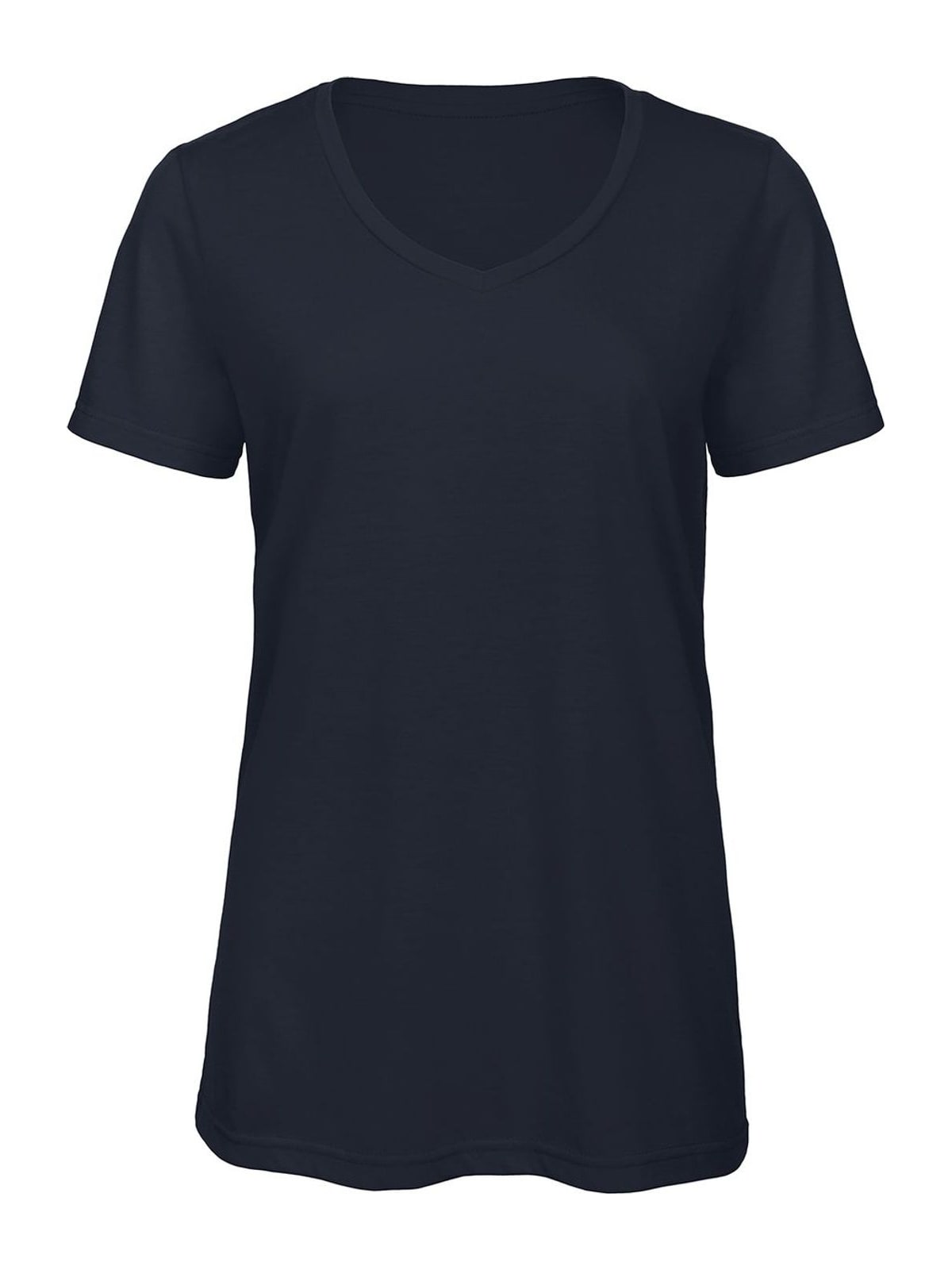 Γυναικείο T-Shirt TW058 B&C Triblend με V Λαιμόκοψη Navy