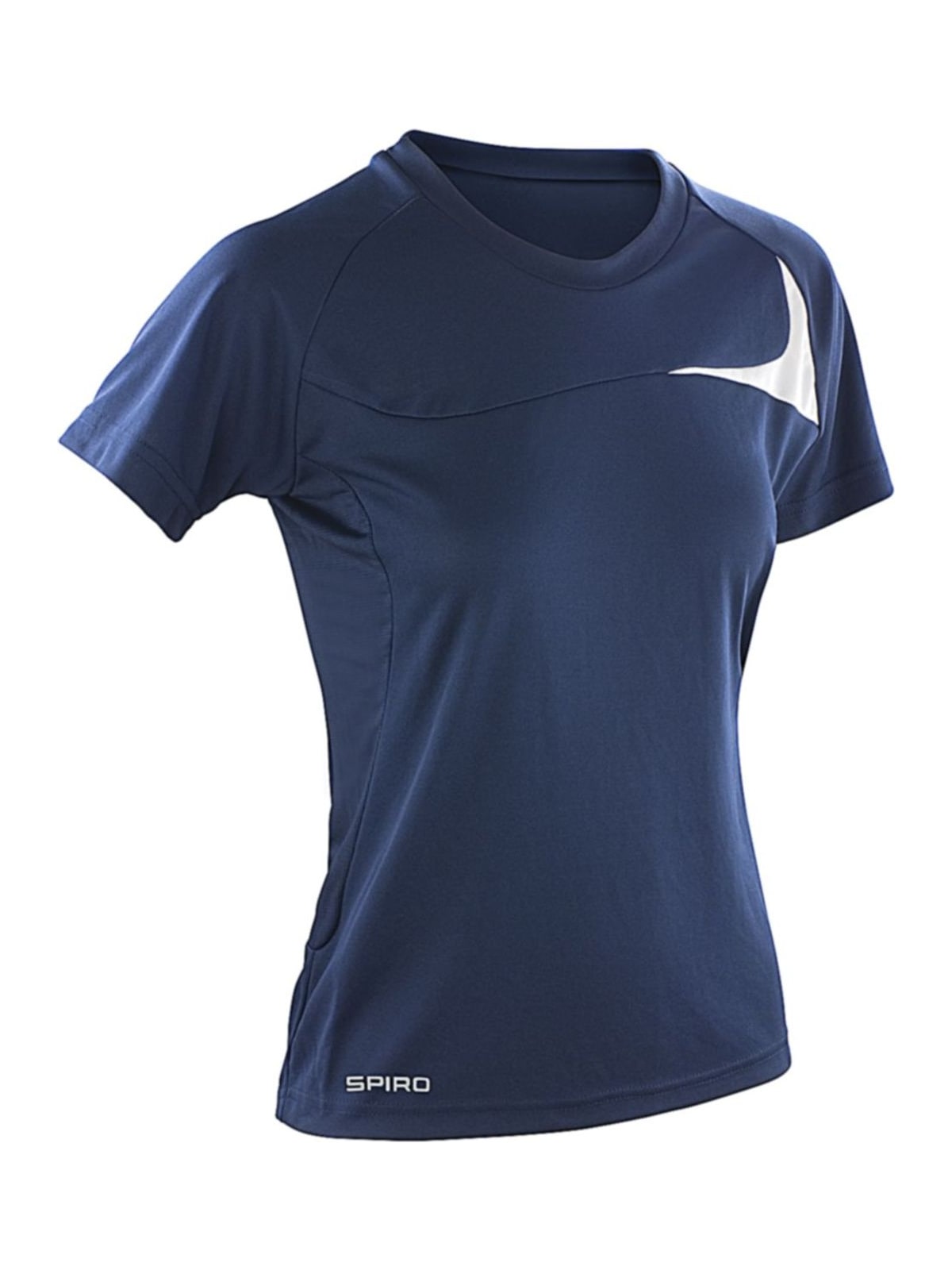 Γυναικείο Αθλητικό Μπλουζάκι R182F Spiro Ladies Dash Training Shirt Navy/White