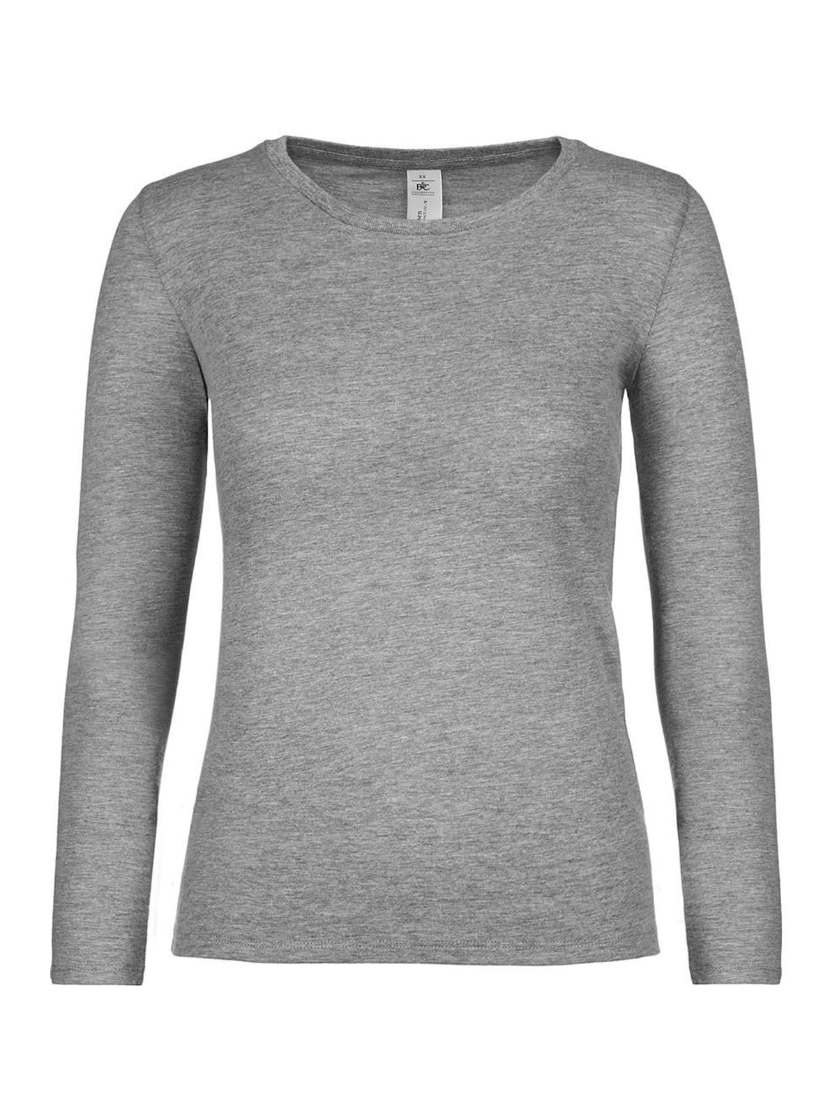 Γυναικείο Μακρυμάνικο T-Shirt TW06T B & C Sport Grey
