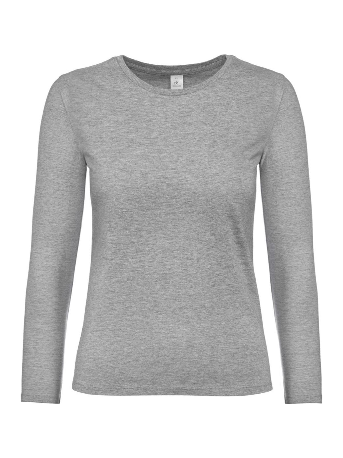 Γυναικείο T-Shirt Μακρυμάνικο TW08T B & C Sport Grey