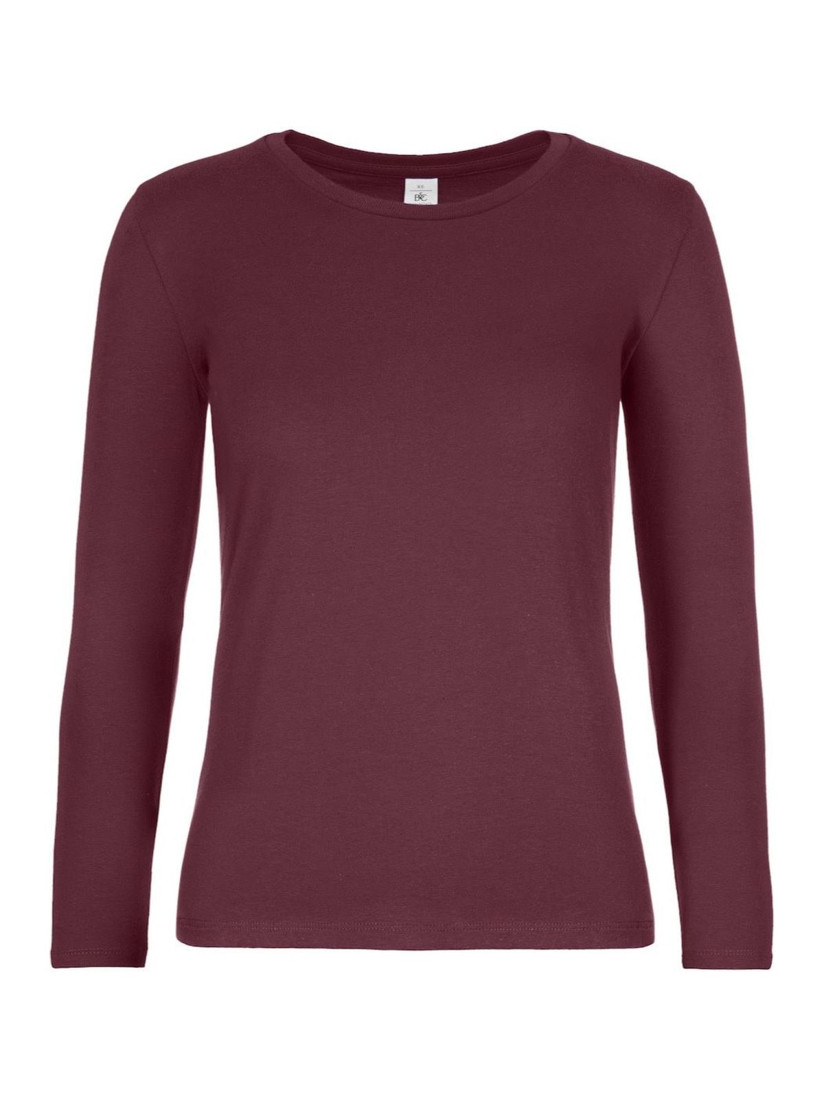Γυναικείο T-Shirt Μακρυμάνικο TW08T B & C Burgundy