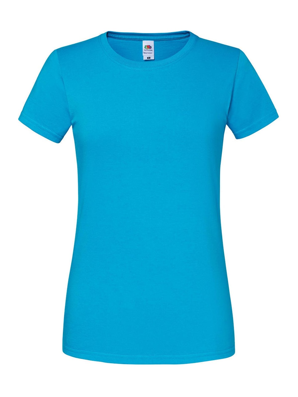 Γυναικείο T-Shirt Iconic 195 Ringspun Premium 61-424-0 Fruit of the Loom Azure Blue