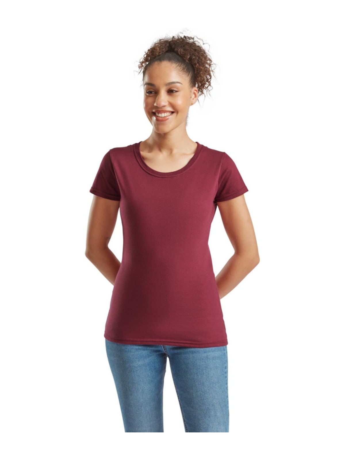 Γυναικείο Μπλουζάκι 61-424-0 Fruit of the Loom Burgundy