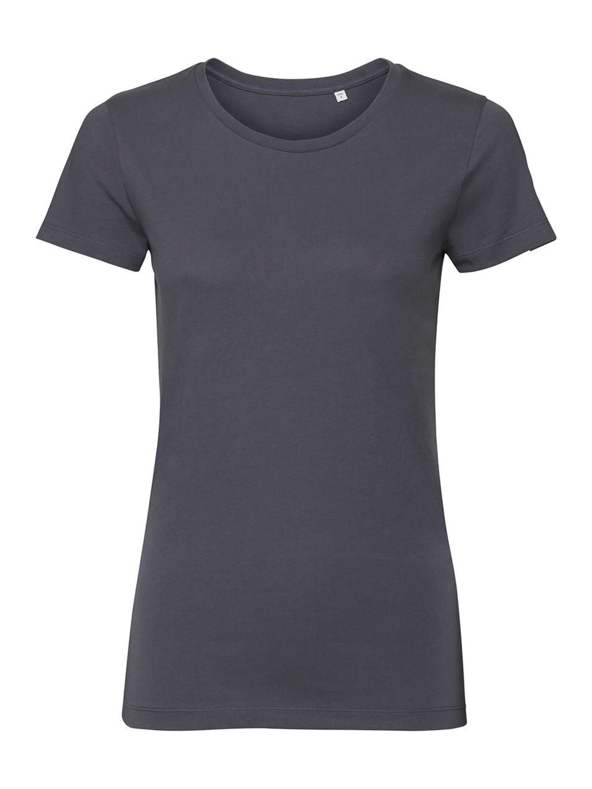 Γυναικείο T-Shirt R-108F-0 Russell Organic White Convoy Grey