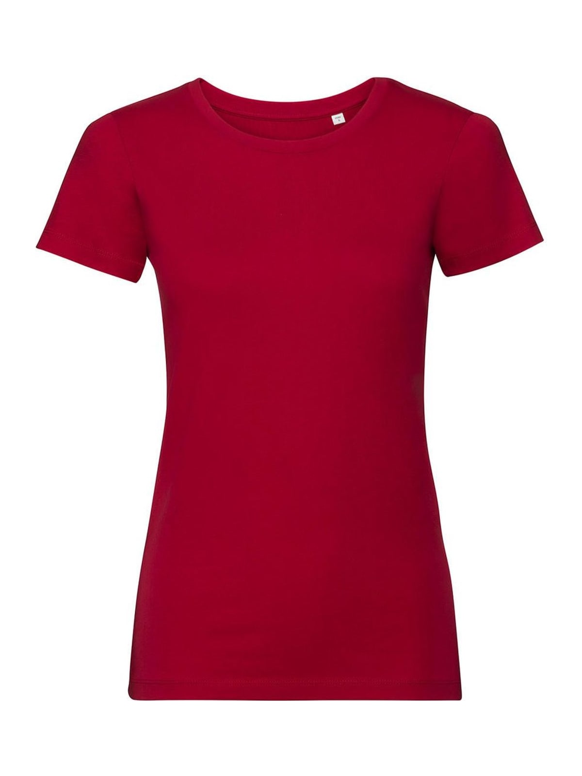Γυναικείο T-Shirt R-108F-0 Russell Organic White Classic Red