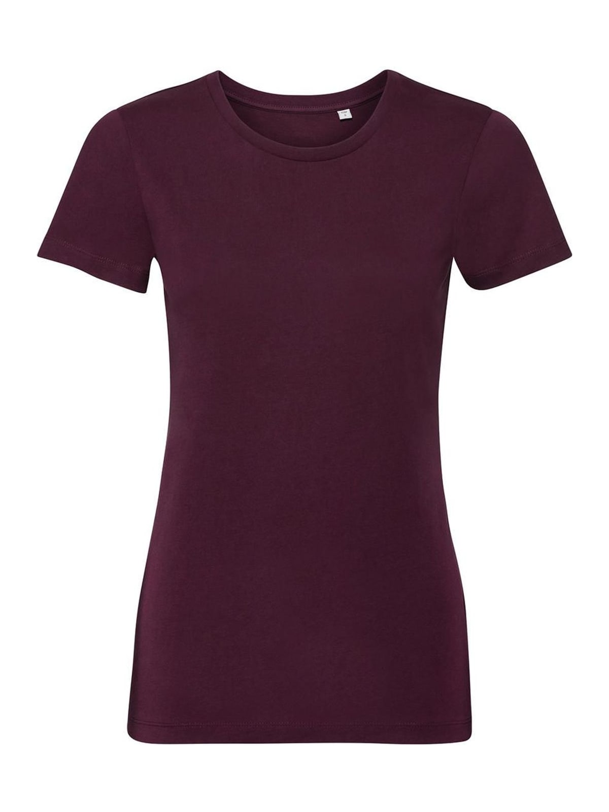 Γυναικείο T-Shirt R-108F-0 Russell Organic White Burgundy