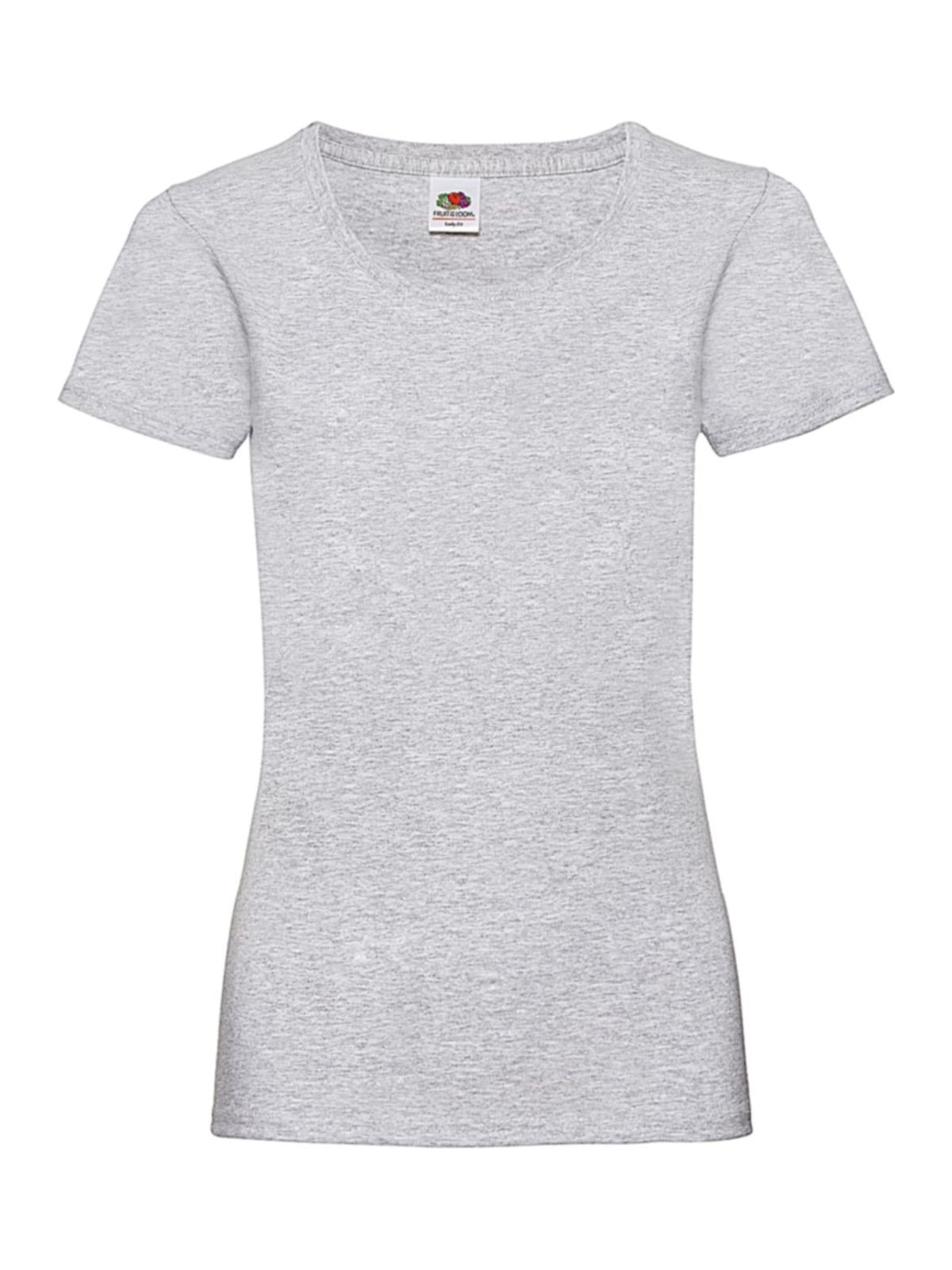 Γυναικείο T-Shirt Lady-Fit Valueweight 61-372-0 Fruit of the Loom Heather Grey