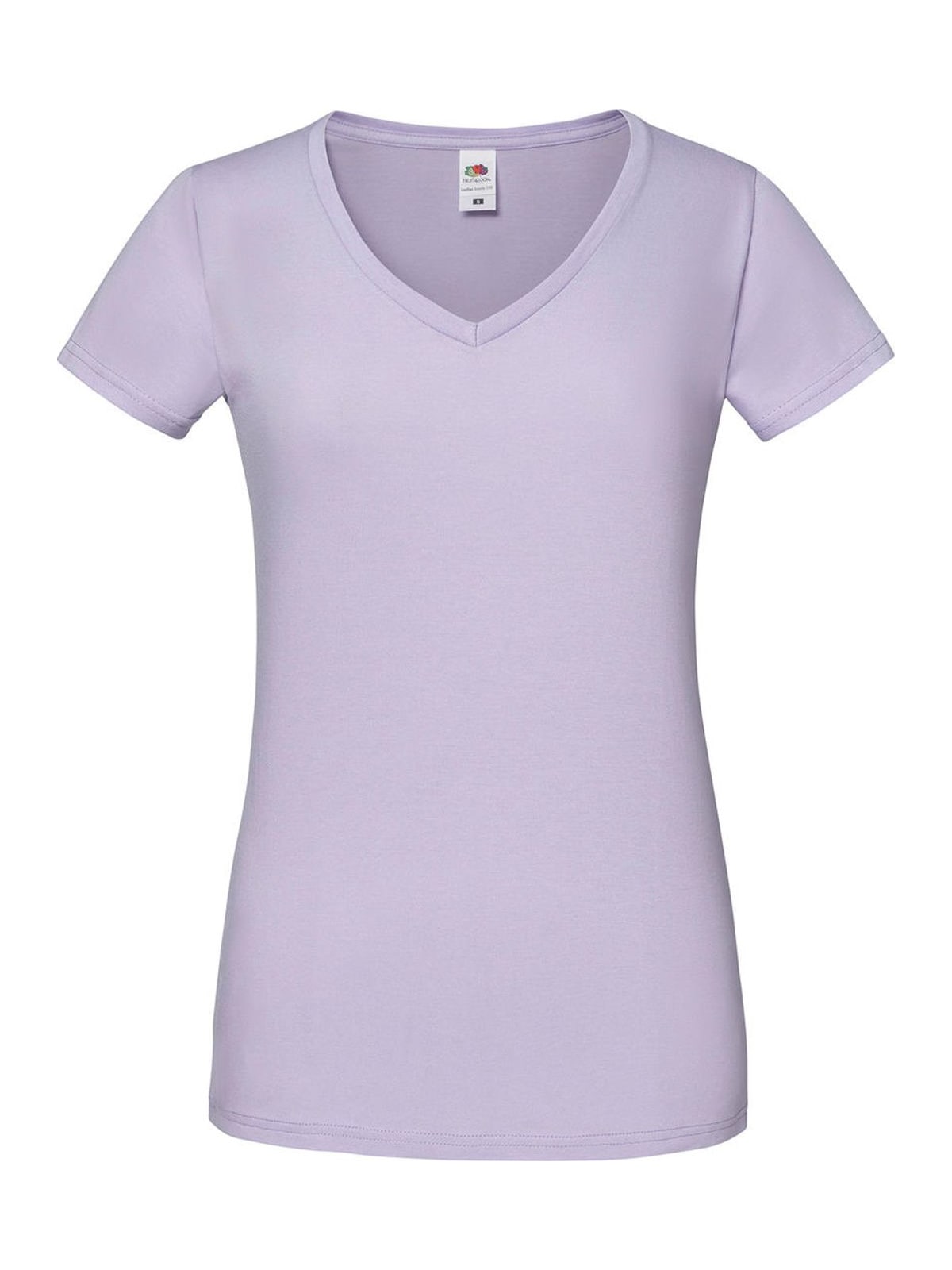 Γυναικείο T-shirt Iconic 150 V Neck 61-444-0 Fruit of the Loom Soft Lavender