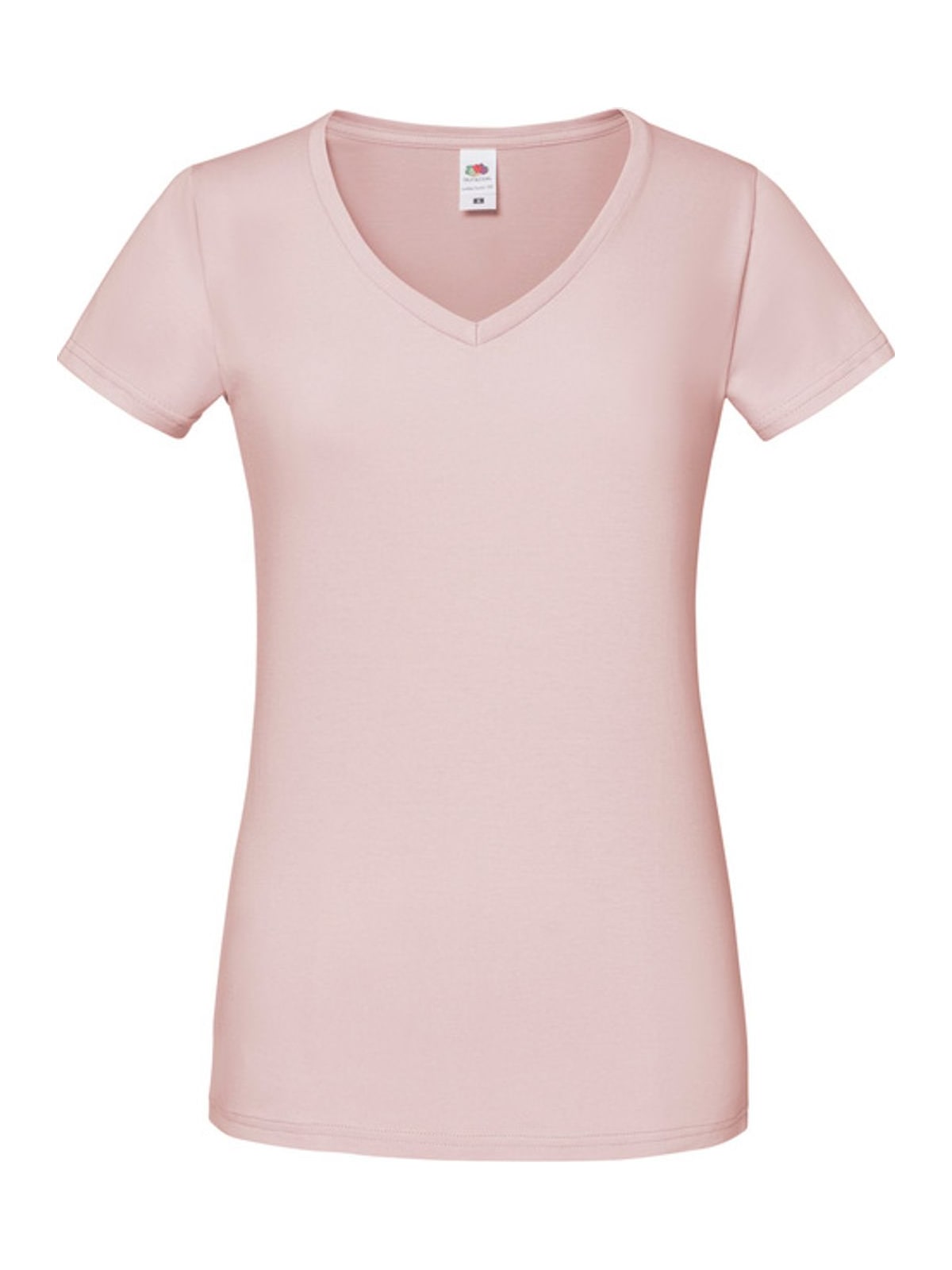 Γυναικείο T-shirt Iconic 150 V Neck 61-444-0 Fruit of the Loom Powder Rose