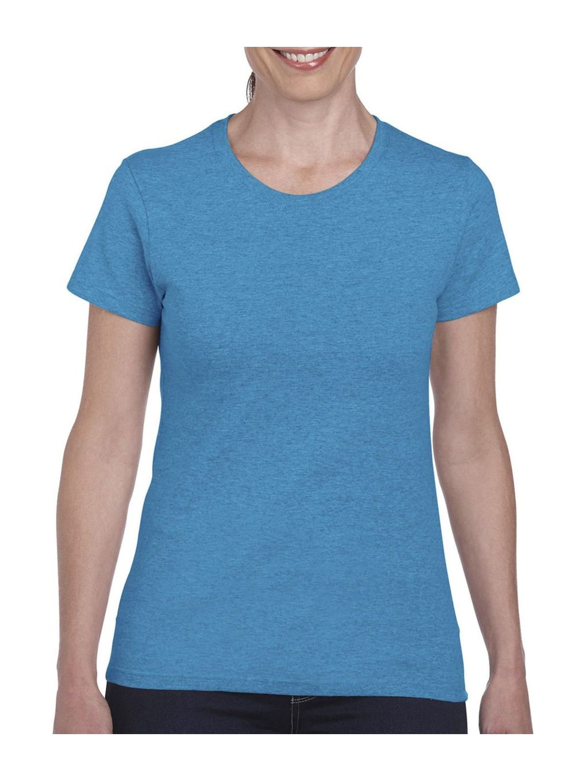 Γυναικείο T-Shirt Heavy Cotton 5000L Gildan Heather Sapphire