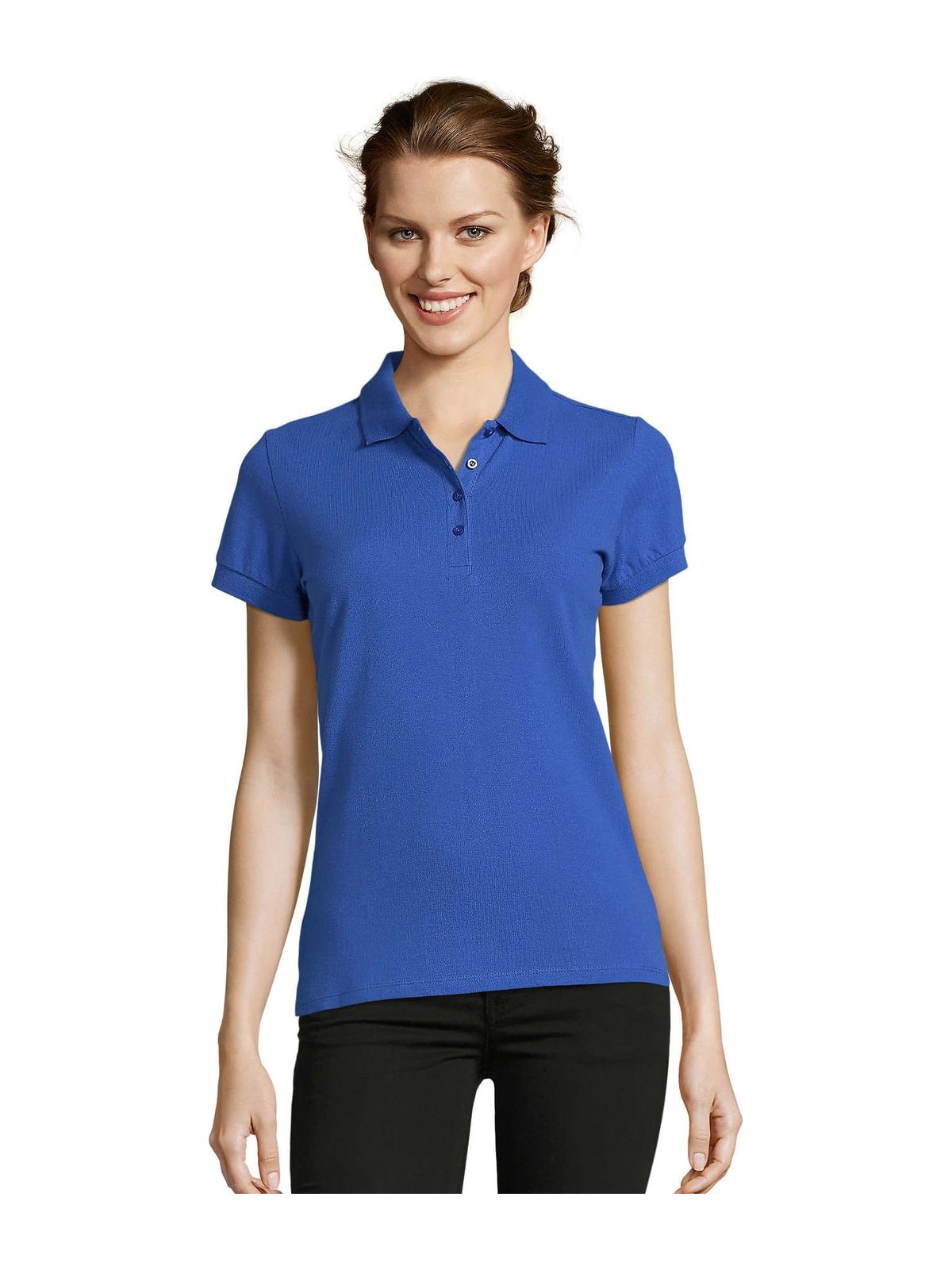 Γυναικείο πόλο πικέ People SOLS 11310-241 Royal Blue