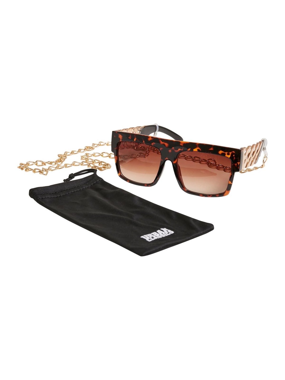 Sunglasses Zakynthos with Chain Urban Classics TB4236 Amber/Gold one size