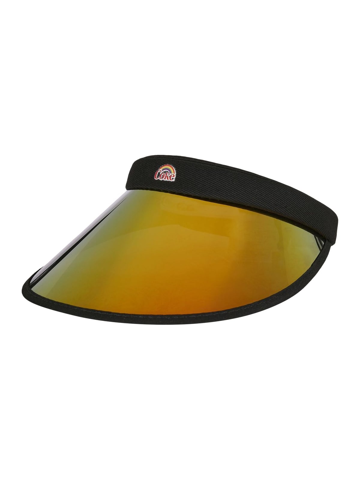 Coca Cola Pride Visor Cap Merchcode MC706 Black/Orange one size
