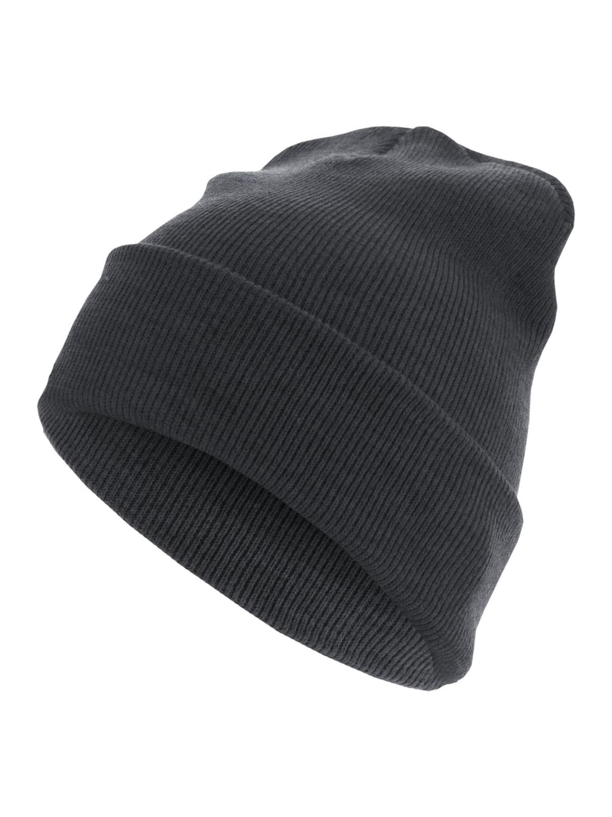 Beanie Basic Flap Long Version MSTRDS 10489 Heather Charcoal one size