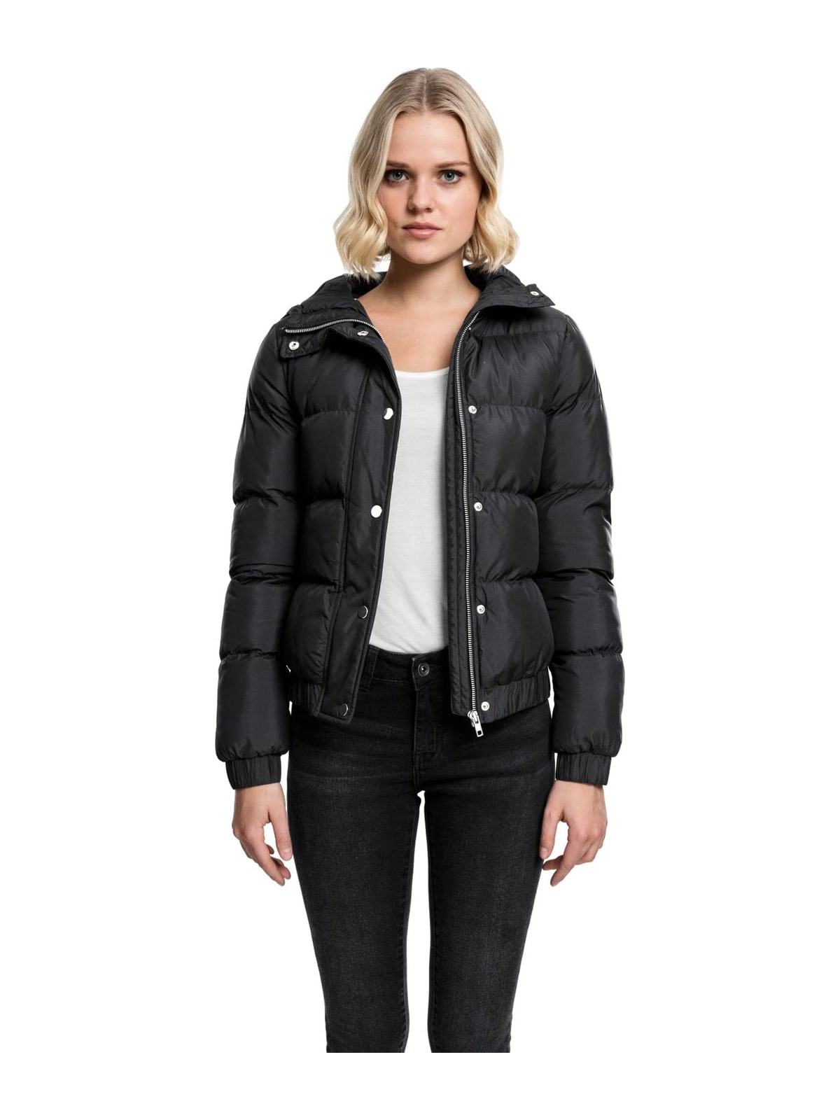 Γυναικείο Μπουφάν Puffer με Κουκούλα TB1756 Urban Classics Black