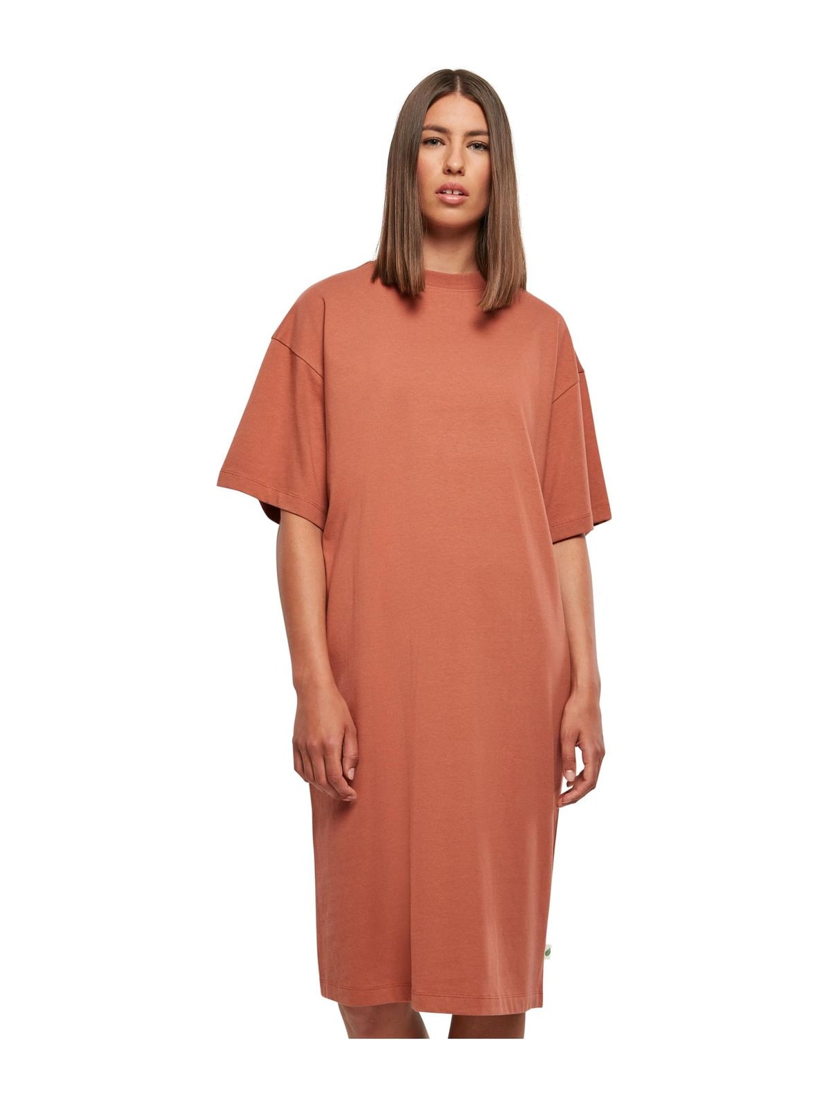 Γυναικείο Φόρεμα Organic Long Oversized Tee TB4792-04420 Urban Classics Curvy Terracotta