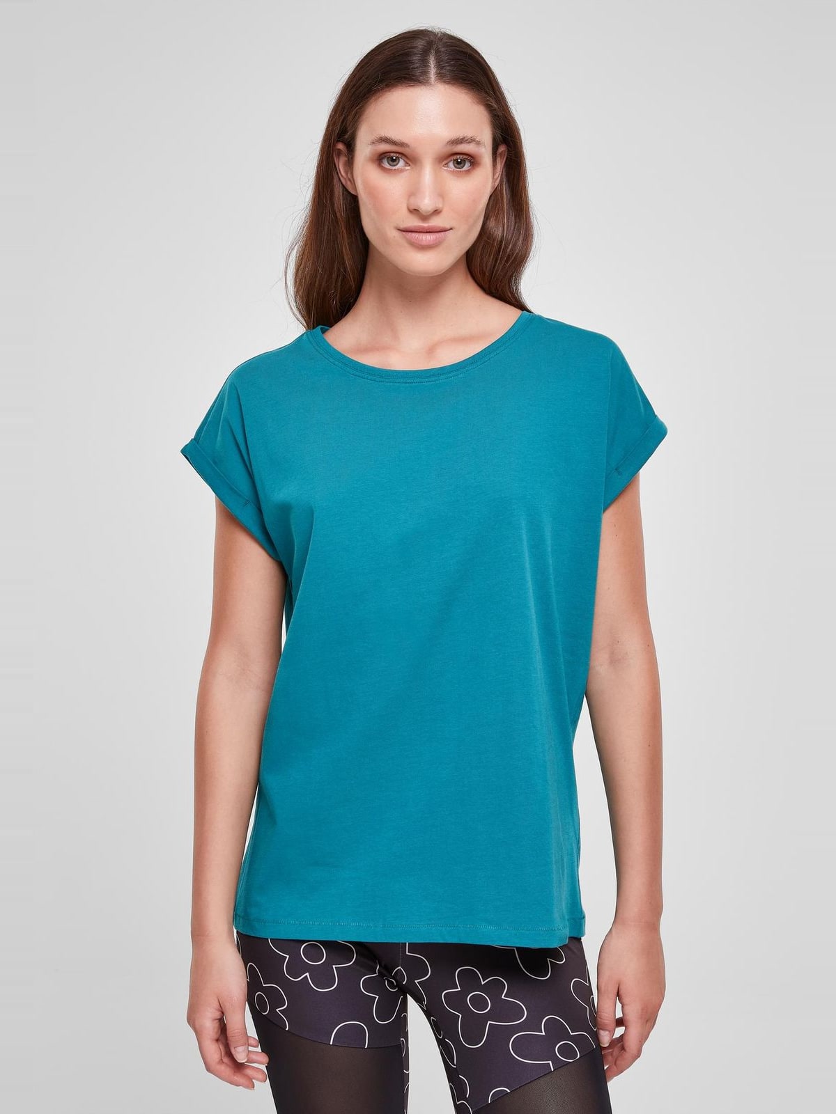 T-shirt TB771 Urban Classics Extended Shoulder Tee watergreen