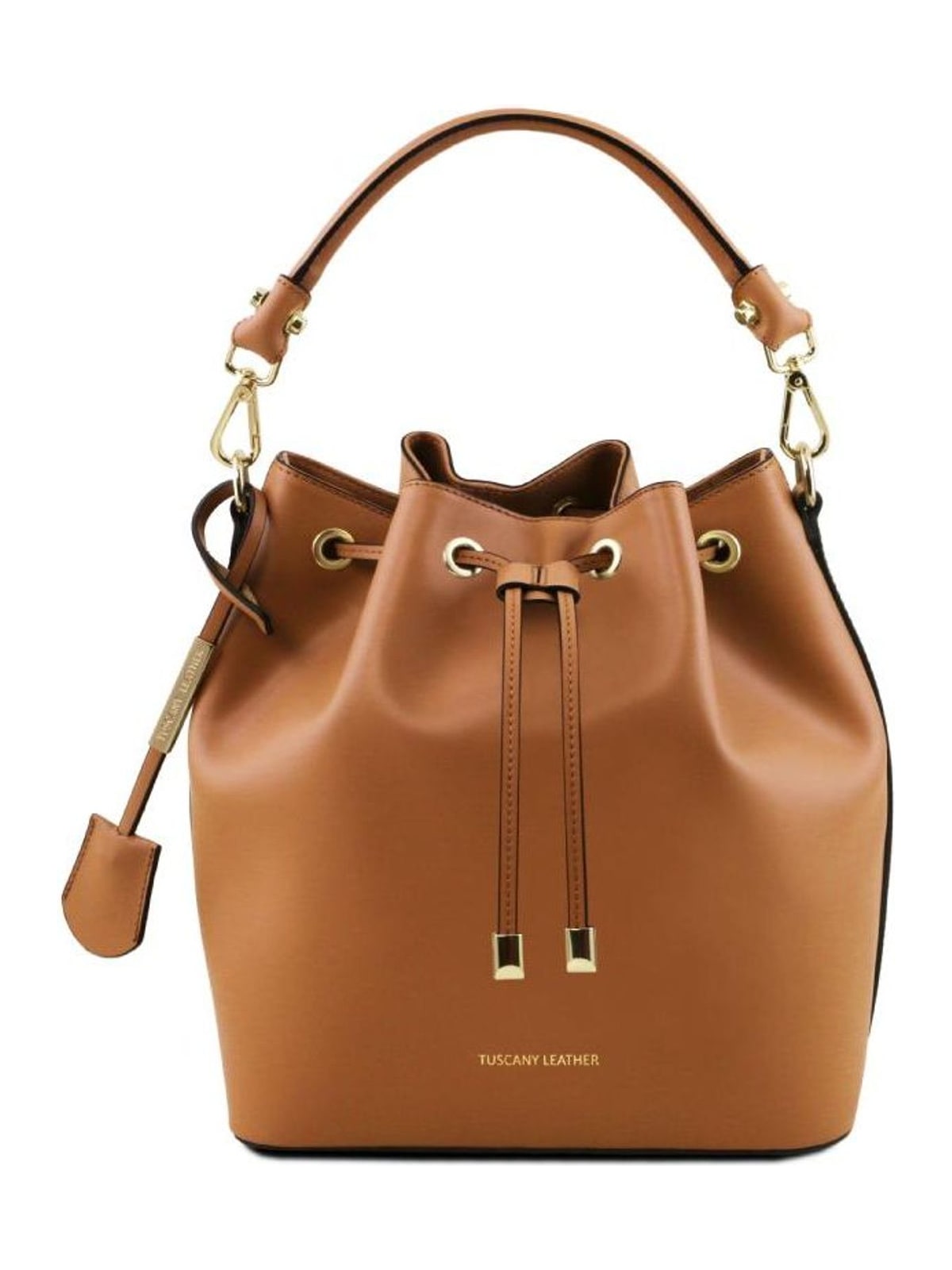 Γυναικεία Τσάντα Πουγκί Δερμάτινη Vittoria TL141531 Tuscany Leather Κονιάκ Καφέ