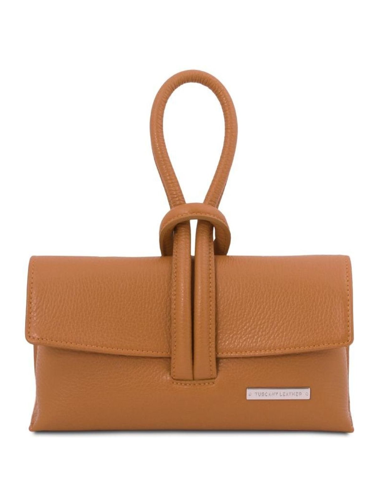 Γυναικείο Τσαντάκι Clutch TL141990 Tuscany Leather Κονιάκ Καφέ