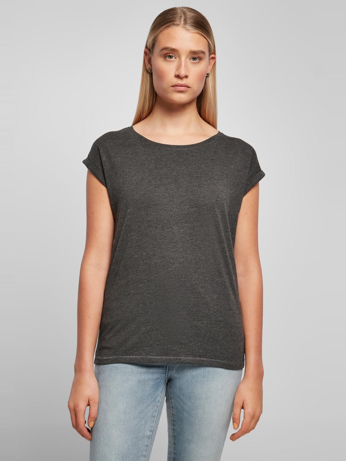 Γυναικείο T-Shirt BY021 Build Your Brand Black Charcoal