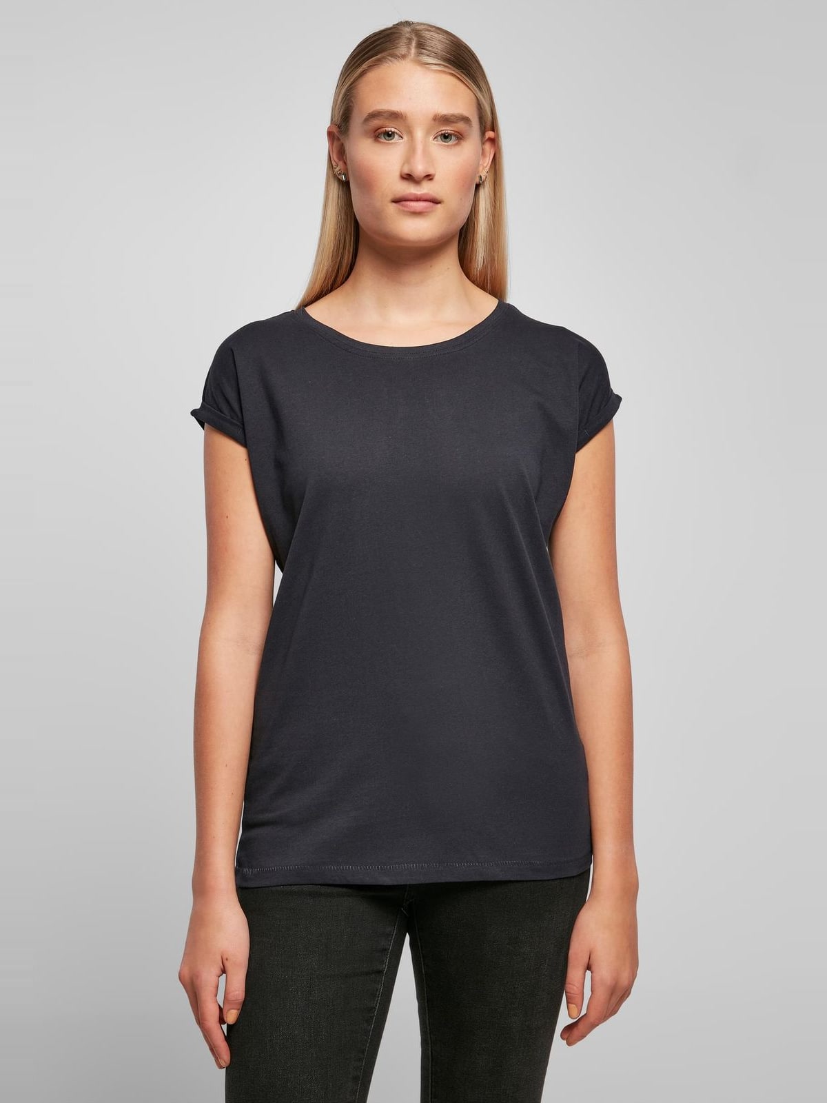 Γυναικείο T-shirt BY021 Build Your Brand Black Navy