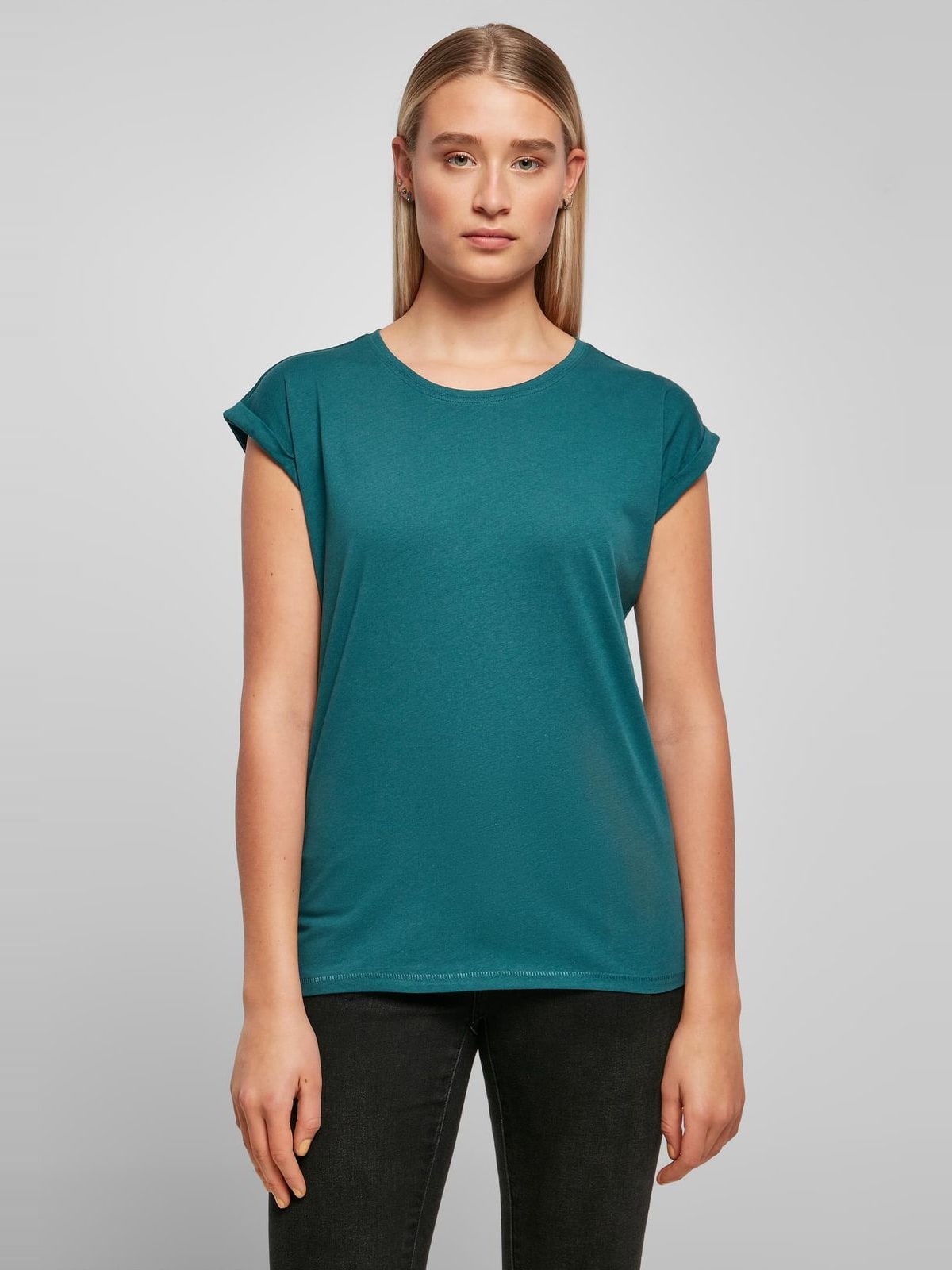 Γυναικείο T-shirt BY021 Build Your Brand BYB Ladies Extended Shoulder Tee Teal