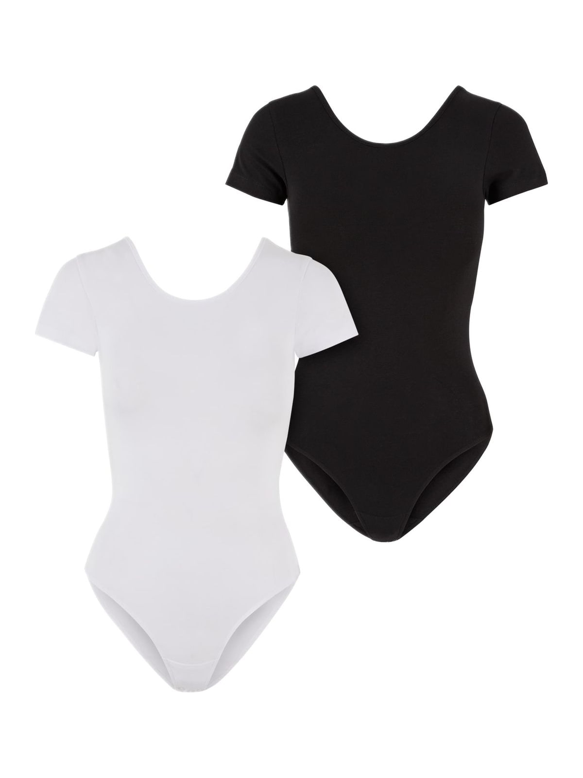 Ladies Organic Stretch Jersey Body 2-Pack Urban Classics TB6170A white+black