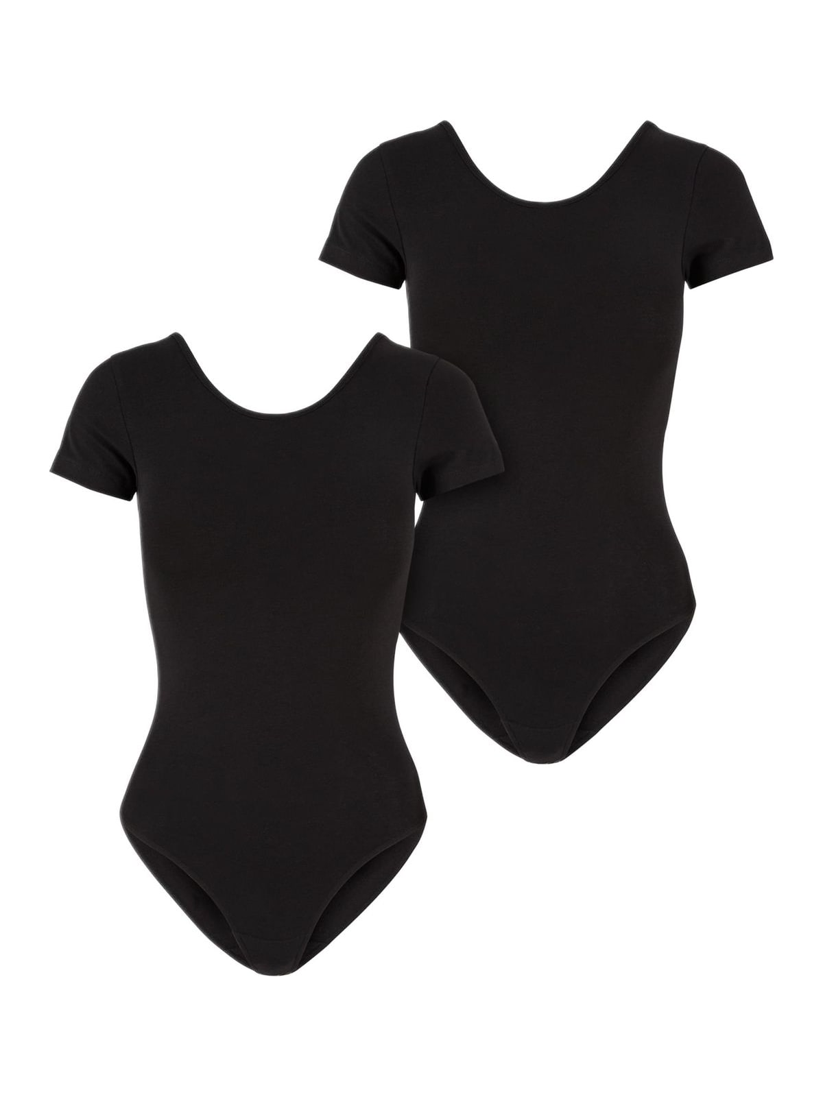 Ladies Organic Stretch Jersey Body 2-Pack Urban Classics TB6170A black+black