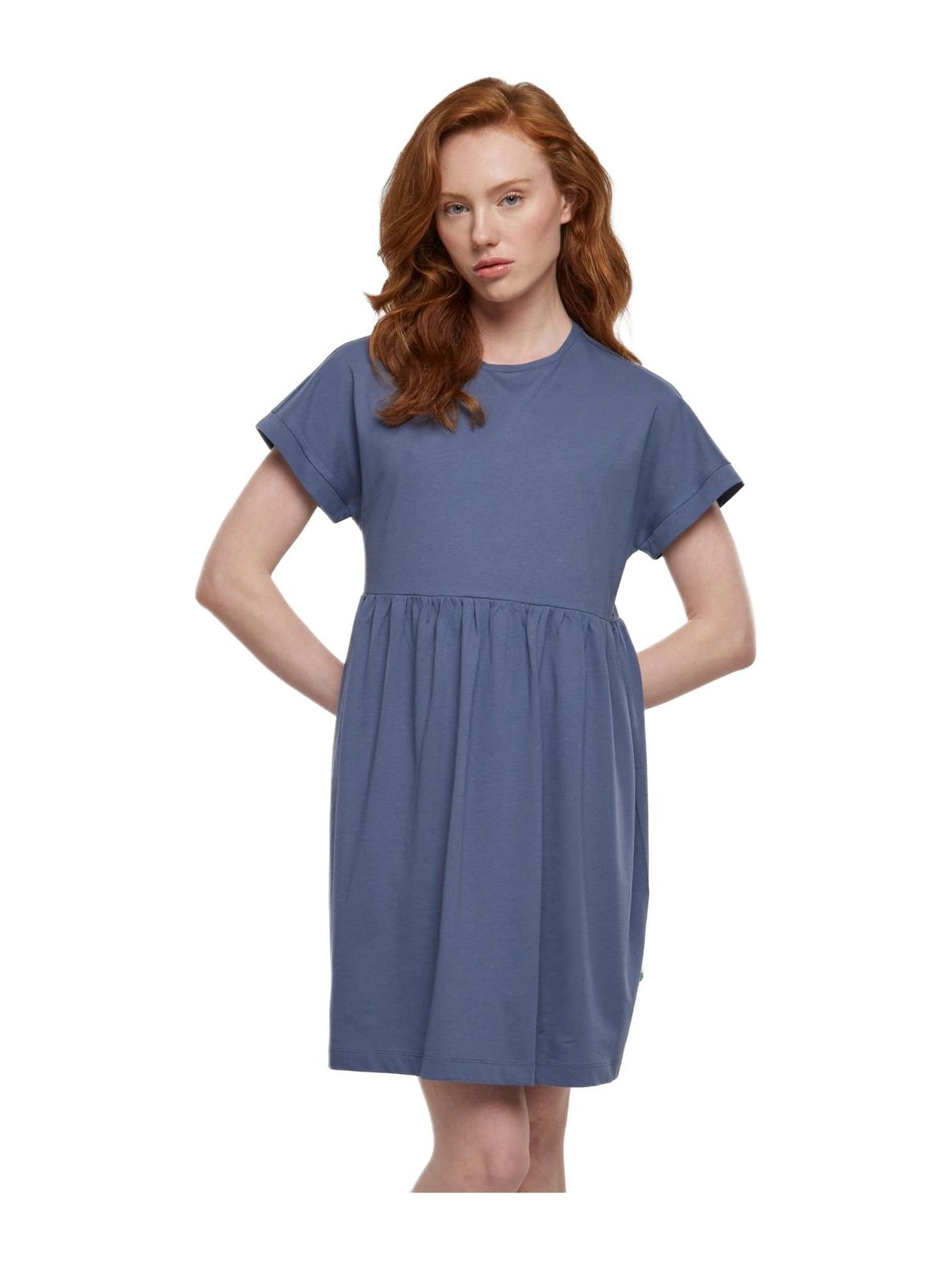 Γυναικείο Φόρεμα T-Shirt Organic Empire Valance TB5040 Urban Classics Vintageblue