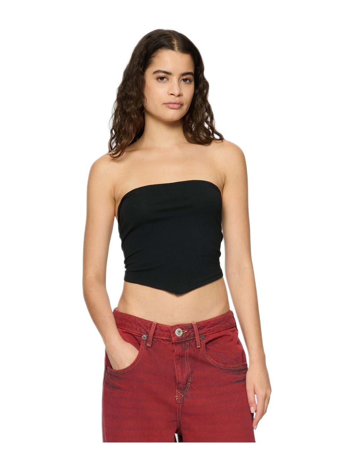 Γυναικείο Top Bandeau 2-Τεμαχίων TB6872A-02906 Urban Classics white+black
